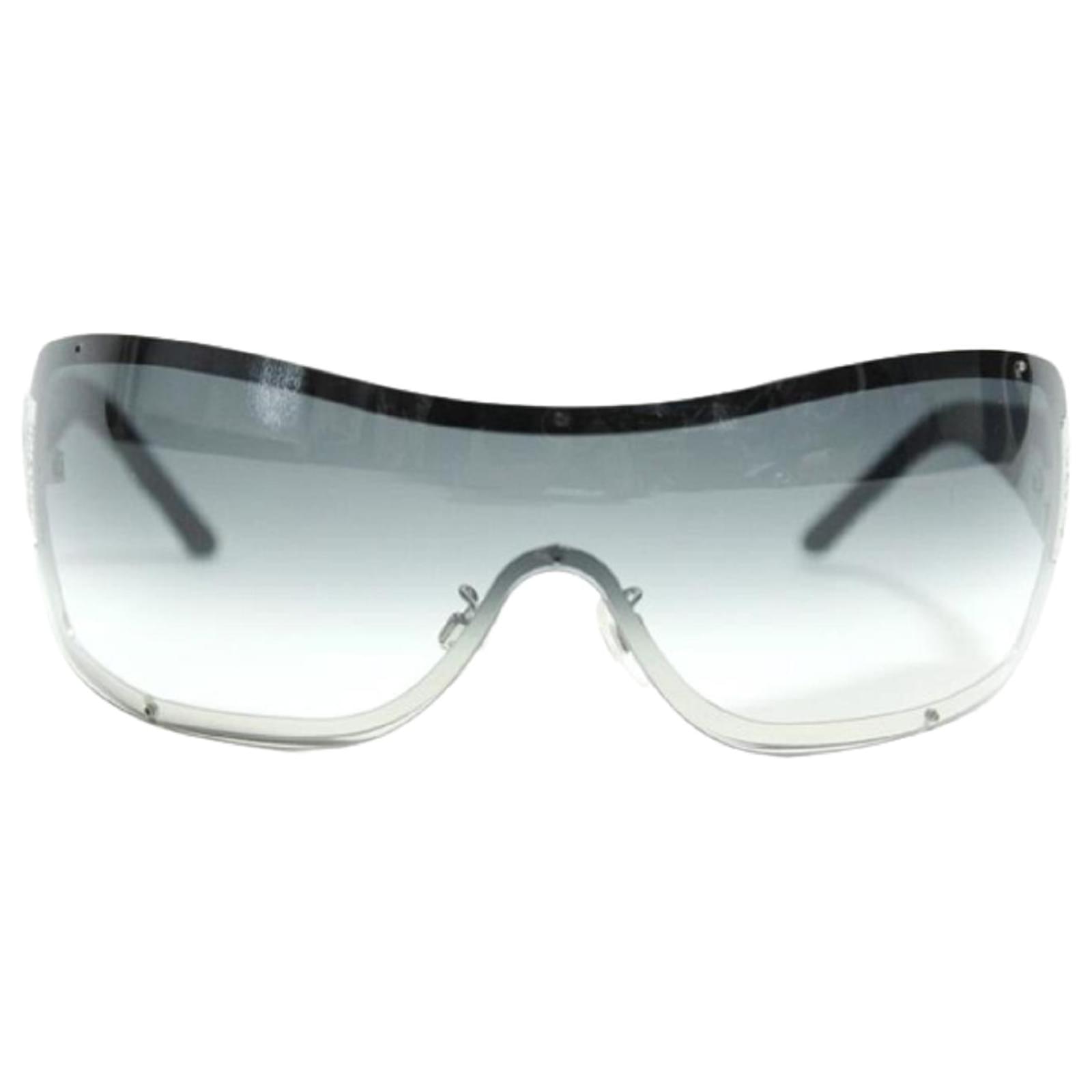Used] CHANEL 4126 Matelasse Gradient Sunglasses Black Ladies