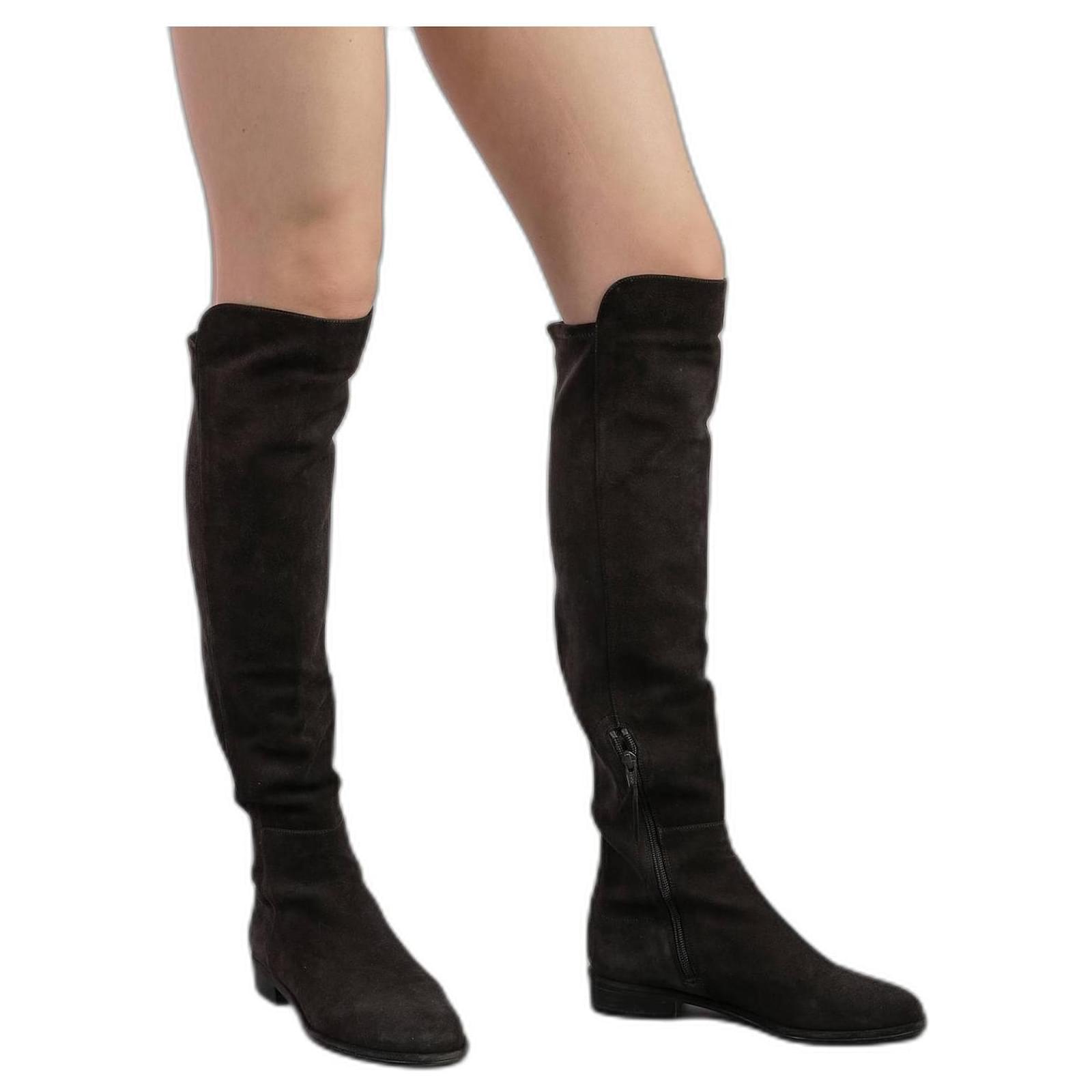 stuart weitzman lace up over the knee boots