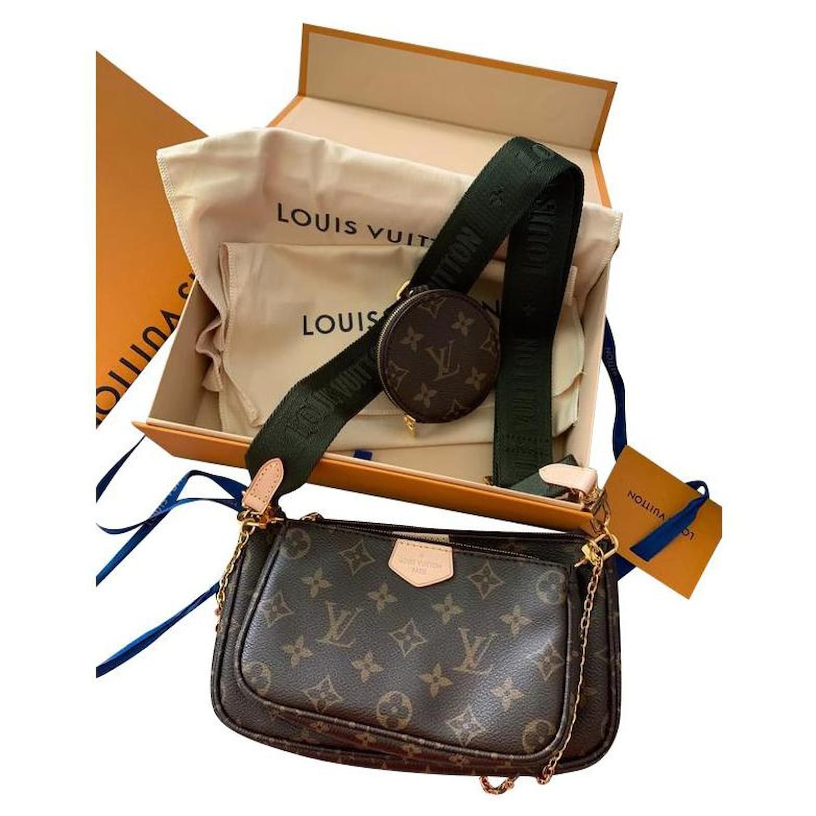 Louis Vuitton Multi Pochette Accessories / Khaki Brown Beige