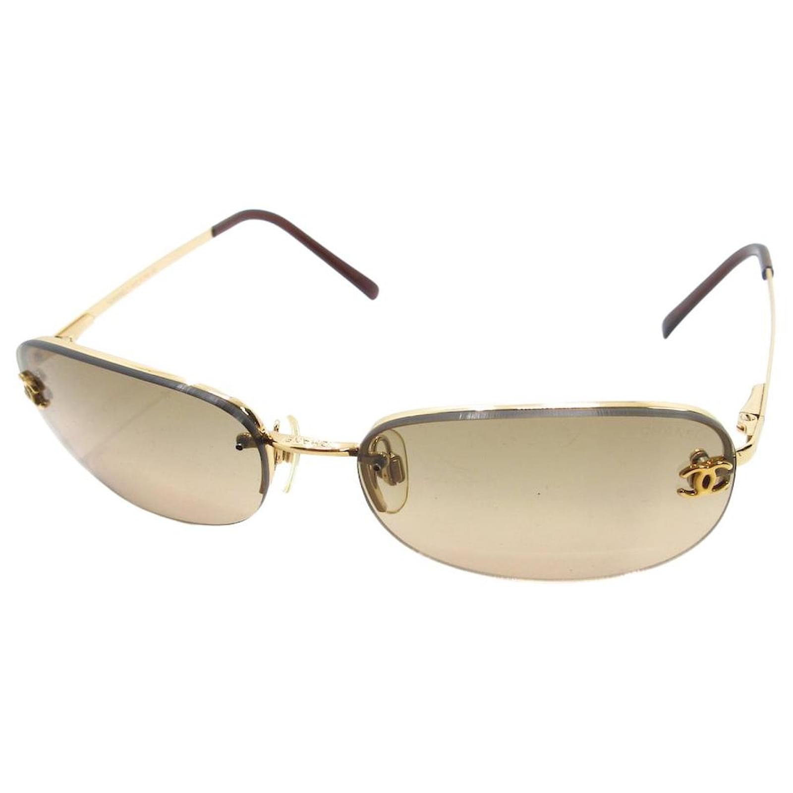 Chanel gold cheap glasses