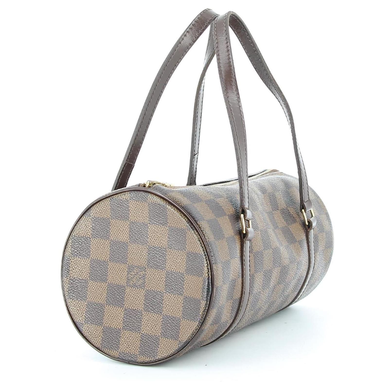 Louis Vuitton Papillon Ebene Bag Dark brown Cotton ref.438398