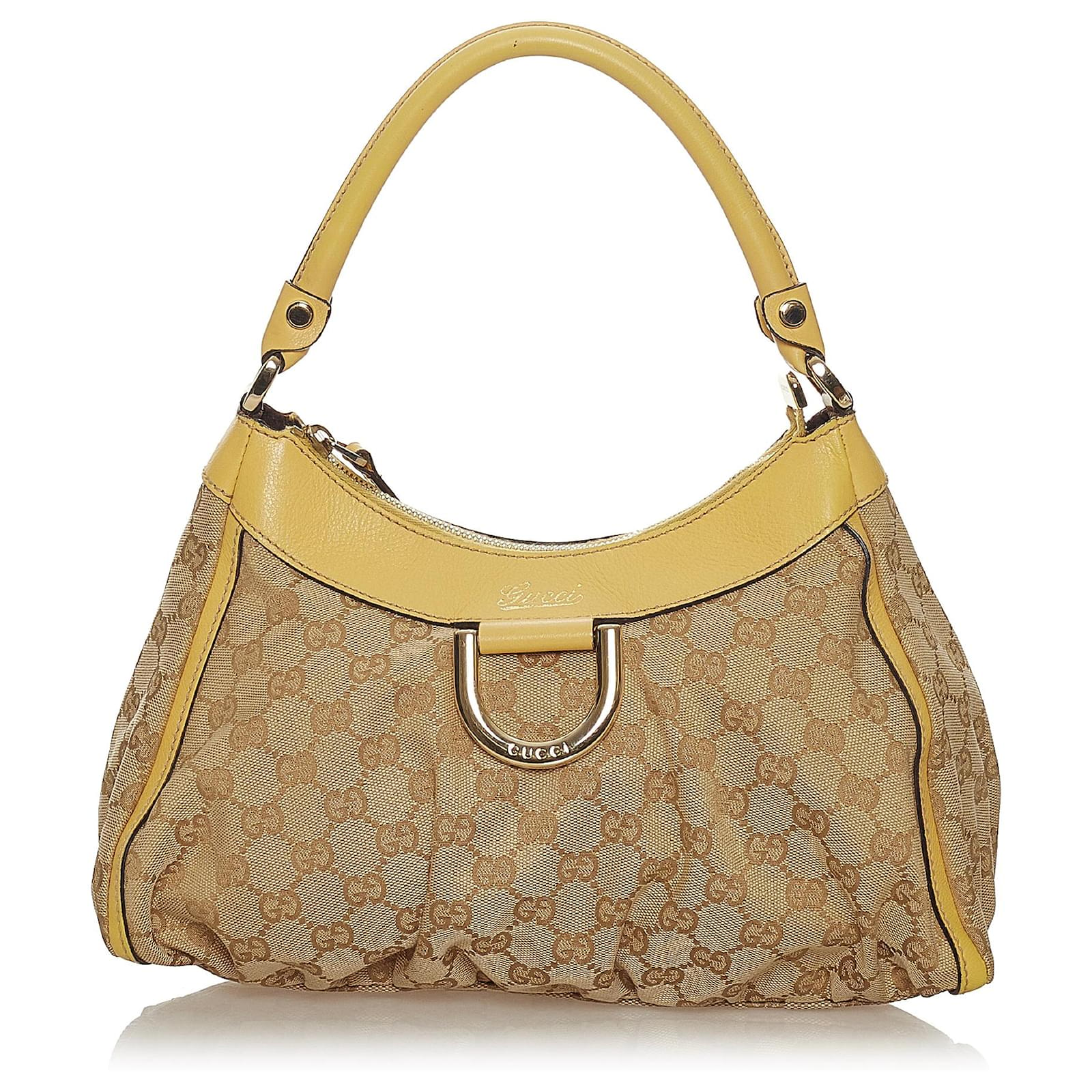 Gucci GG Canvas Abbey D Ring Hobo Bag