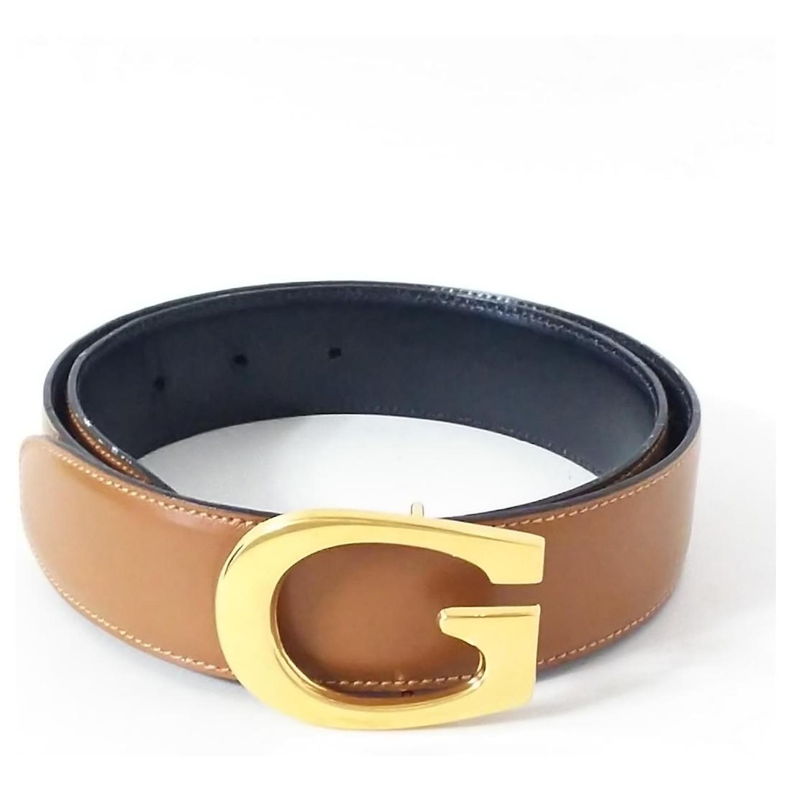 GUCCI Belt Brown Leather ref.438702 Joli Closet