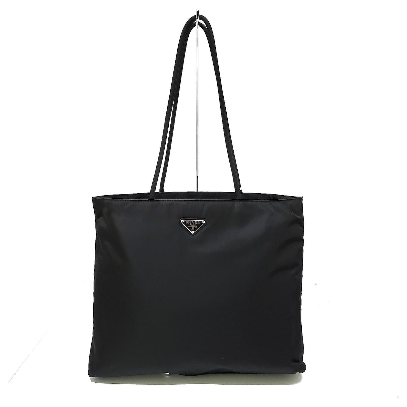 Black prada tote bag sale