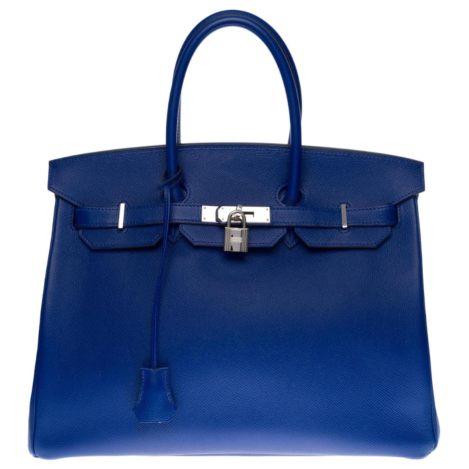 Hermes Kelly Blue Electric Epsom with Palladium