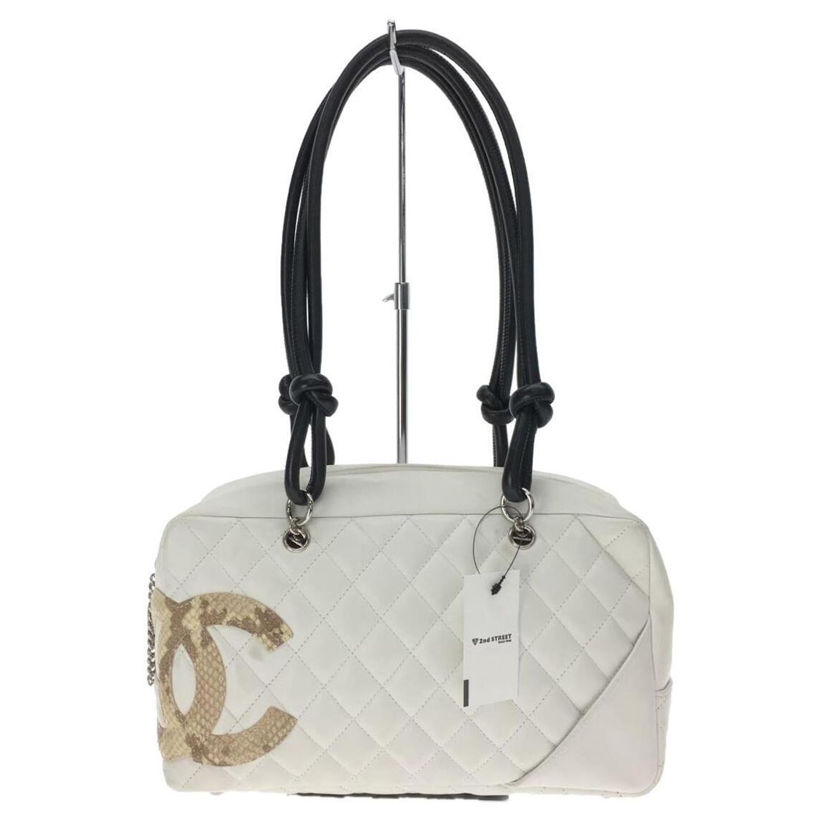 [Occasion] Sac CHANEL / Cuir / WHT / Ligne Cambon / Motif Python Blanc ...