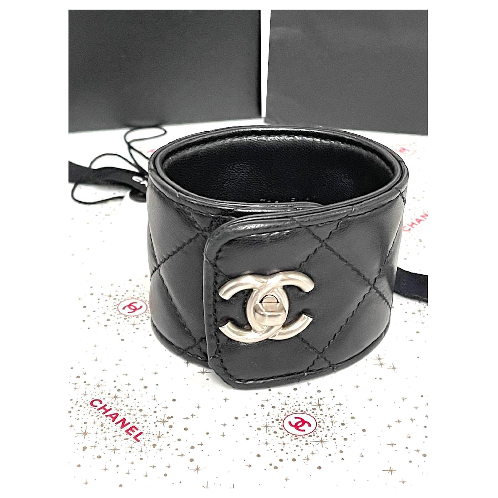 CHANEL Leather Black Hair Accessories for Women for sale