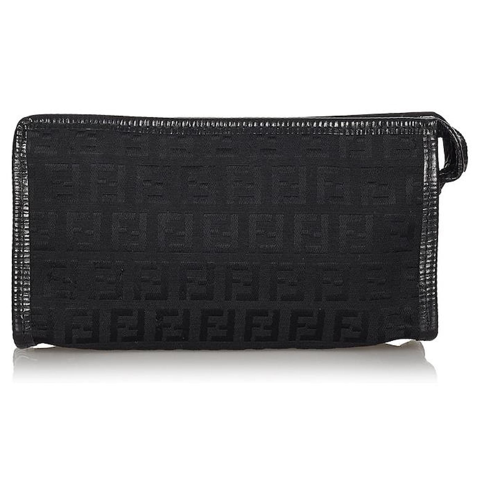 Fendi Clutch bag Black Cloth ref.440600 Joli Closet
