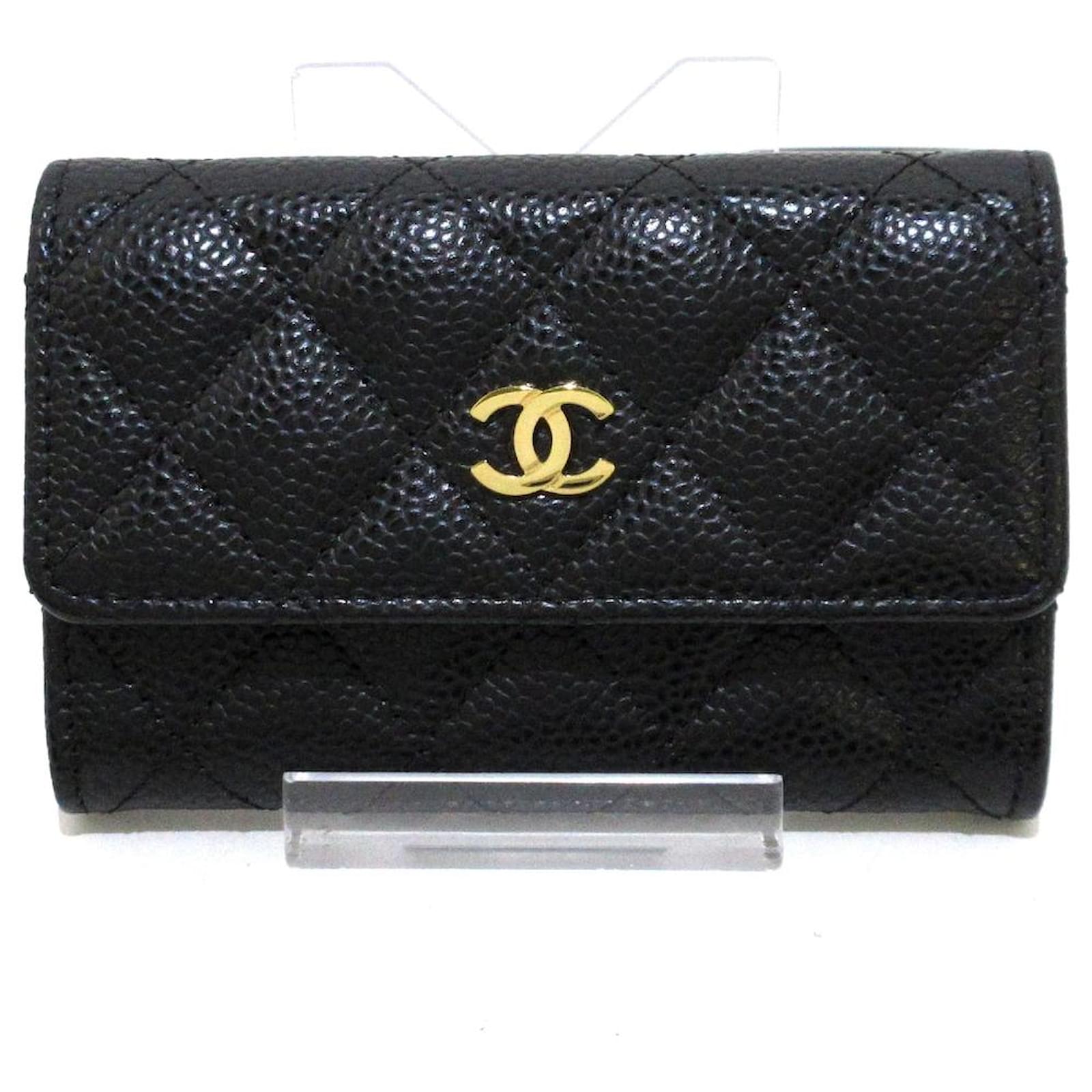 Chanel wallet Black Leather ref.441103 Joli Closet