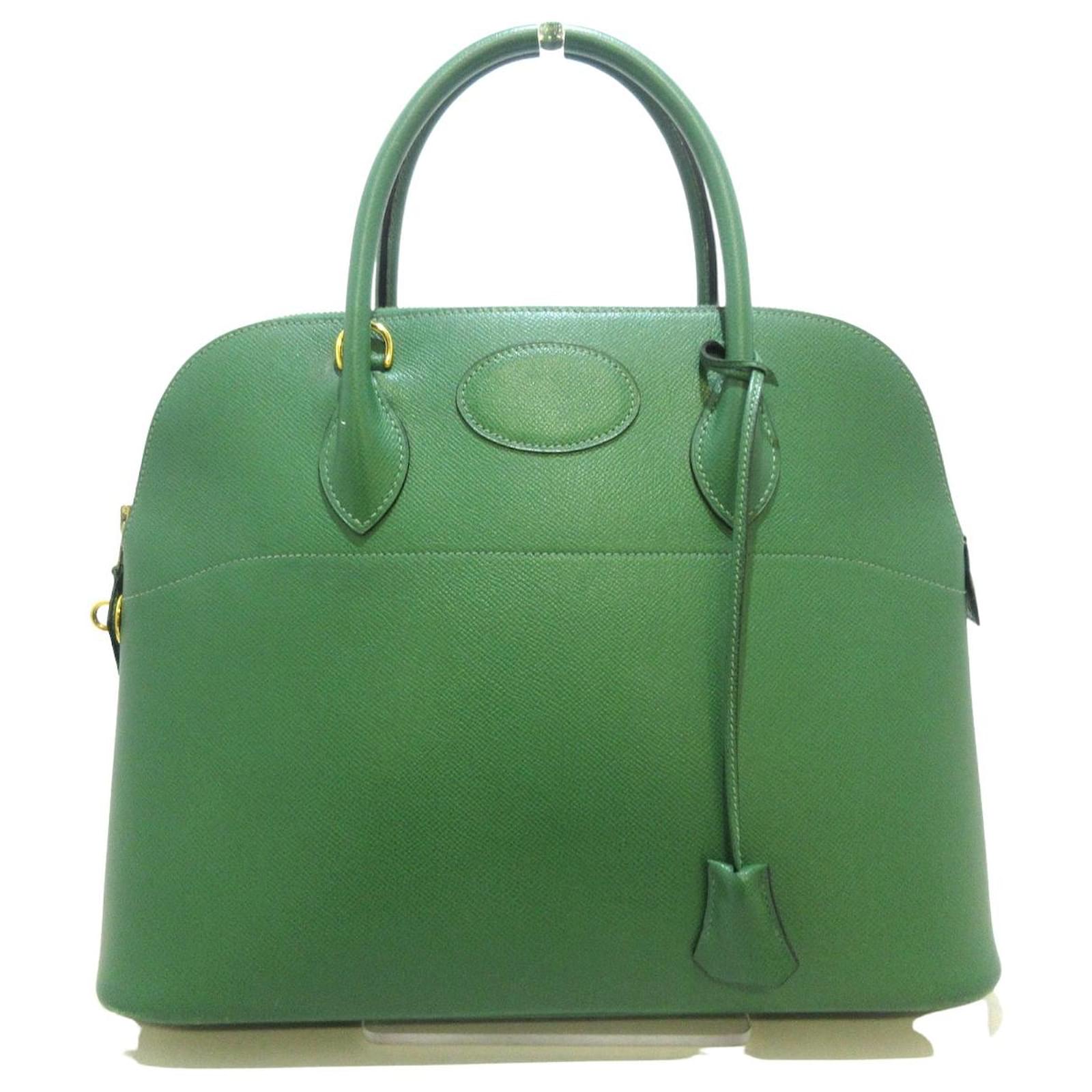 Hermès Hermes Bolide Green Leather ref.441262 - Joli Closet