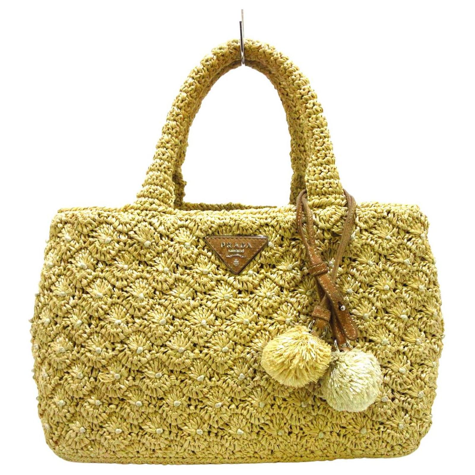 Prada tote bag Yellow Synthetic ref.441649 - Joli Closet