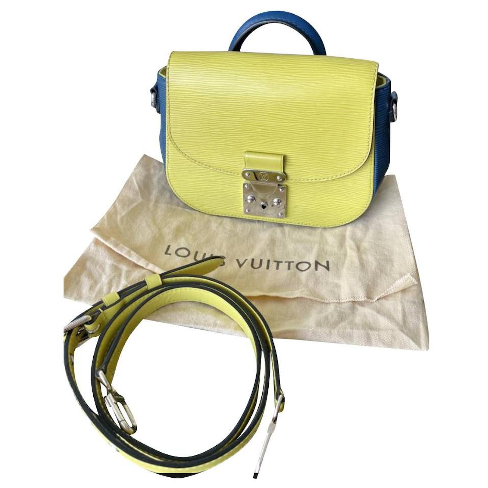 LOUIS VUITTON Alma PM Satchel Bag with Removable Shoulder Strap Yellow Epi