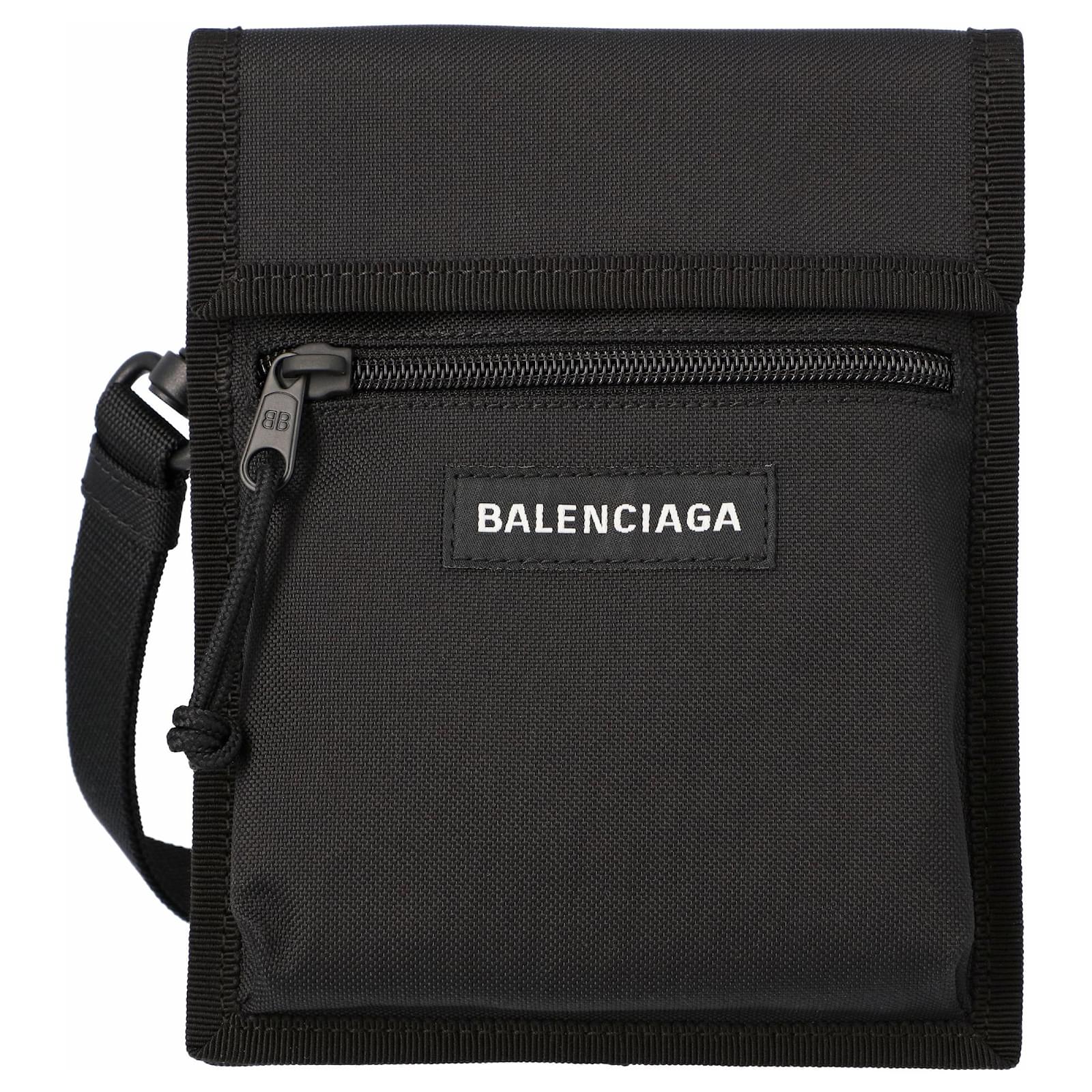 SASOM  Balenciaga Explorer Leather Crossbody Pouch Bag