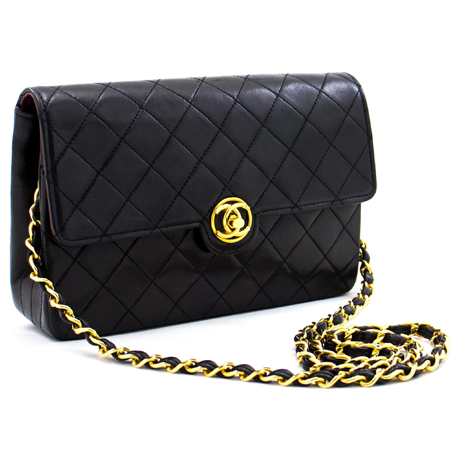 CHANEL Rhombus Sheepskin Leather Chain Shoulder Bag Gold Buckle Chain –  Brand Off Hong Kong Online Store
