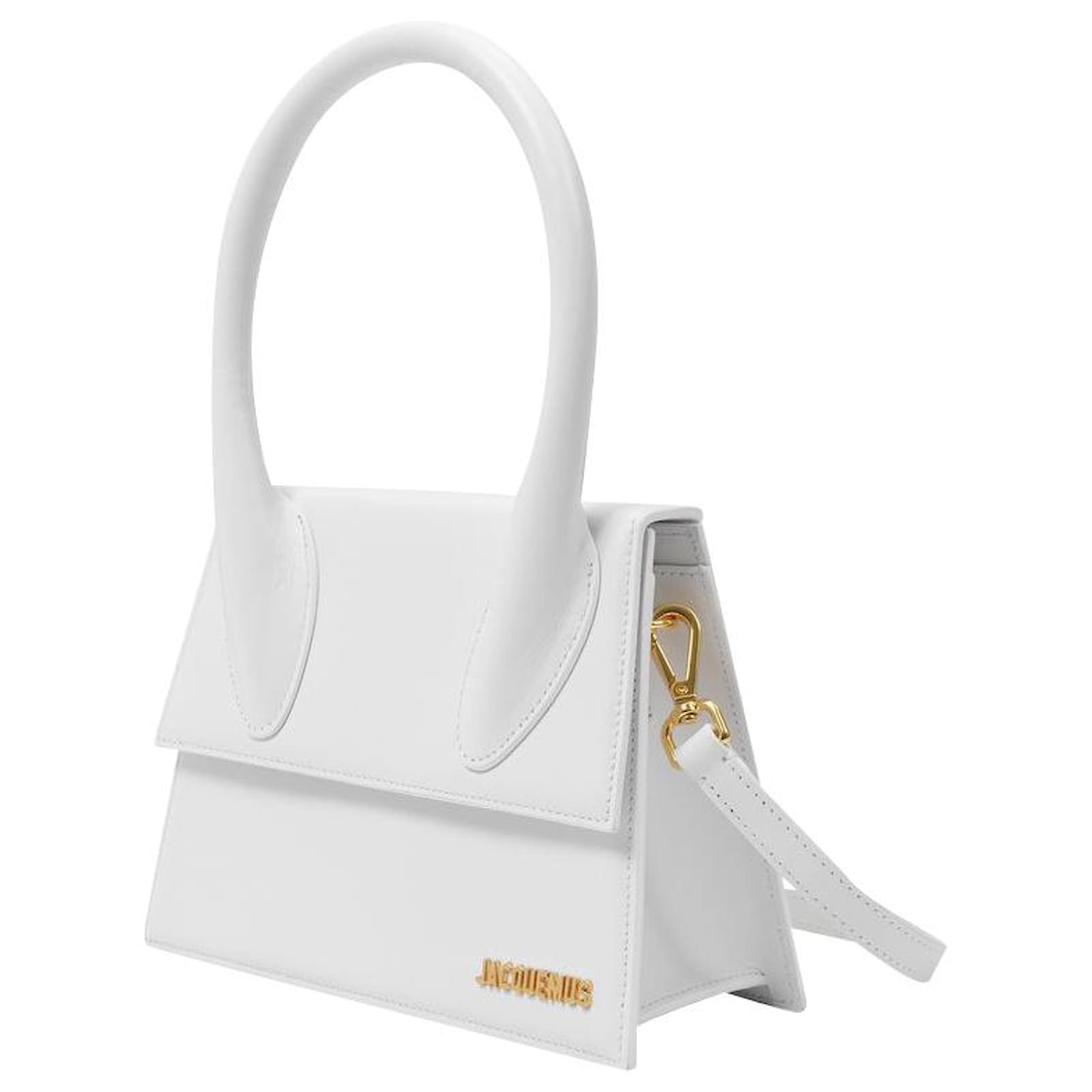 Jacquemus Le Grand Chiquito Bag in White Leather ref.442856 - Joli