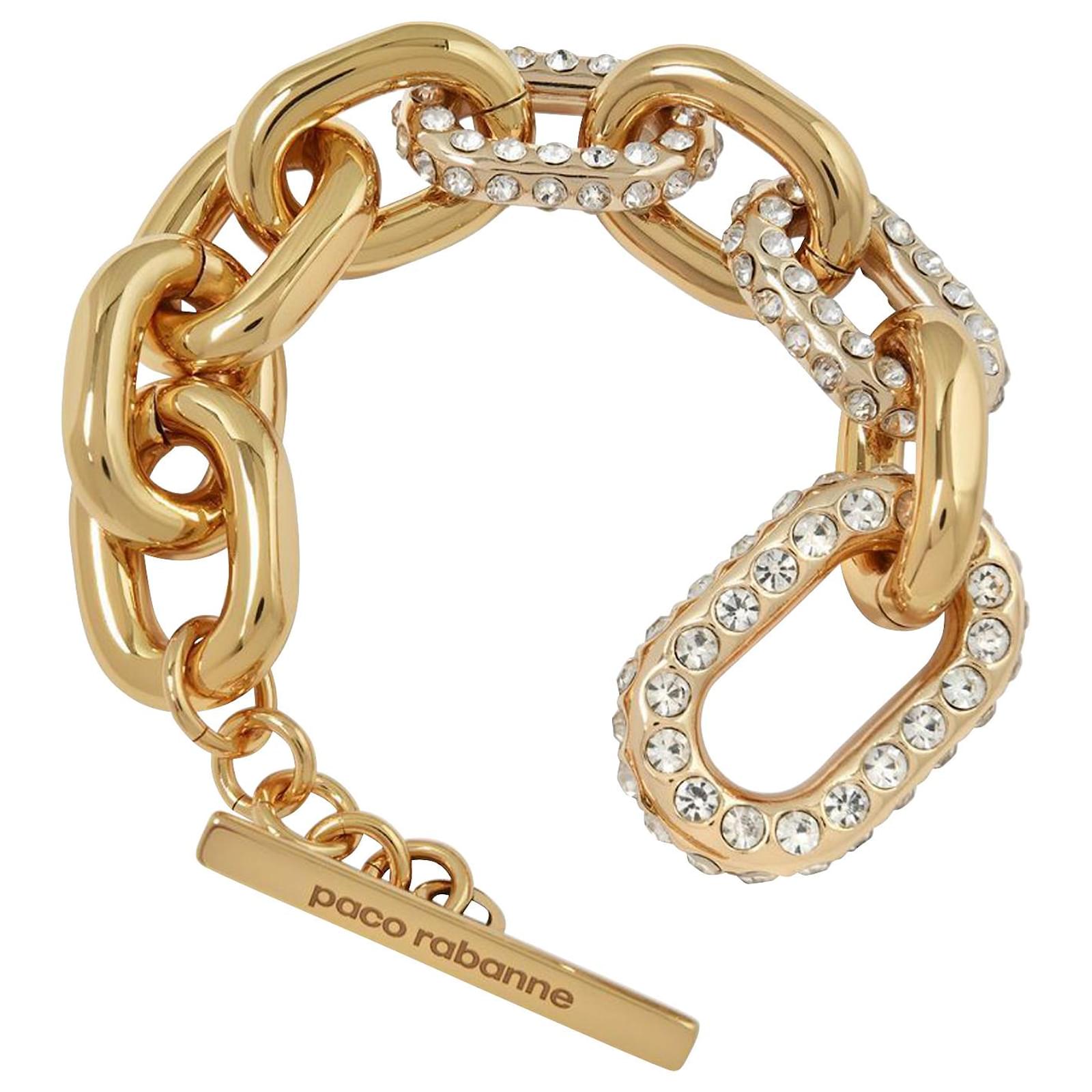 Paco Rabanne Xl Link Bracelet in Golden Metallic Metal ref.442890