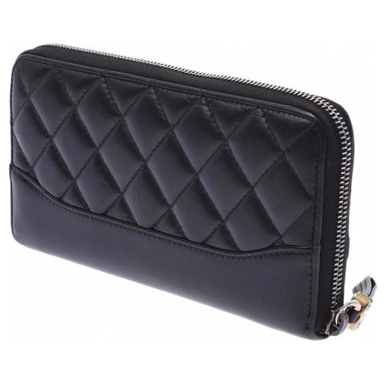 Chanel Gabrielle Wallets Black Leather ref.443394 - Joli Closet
