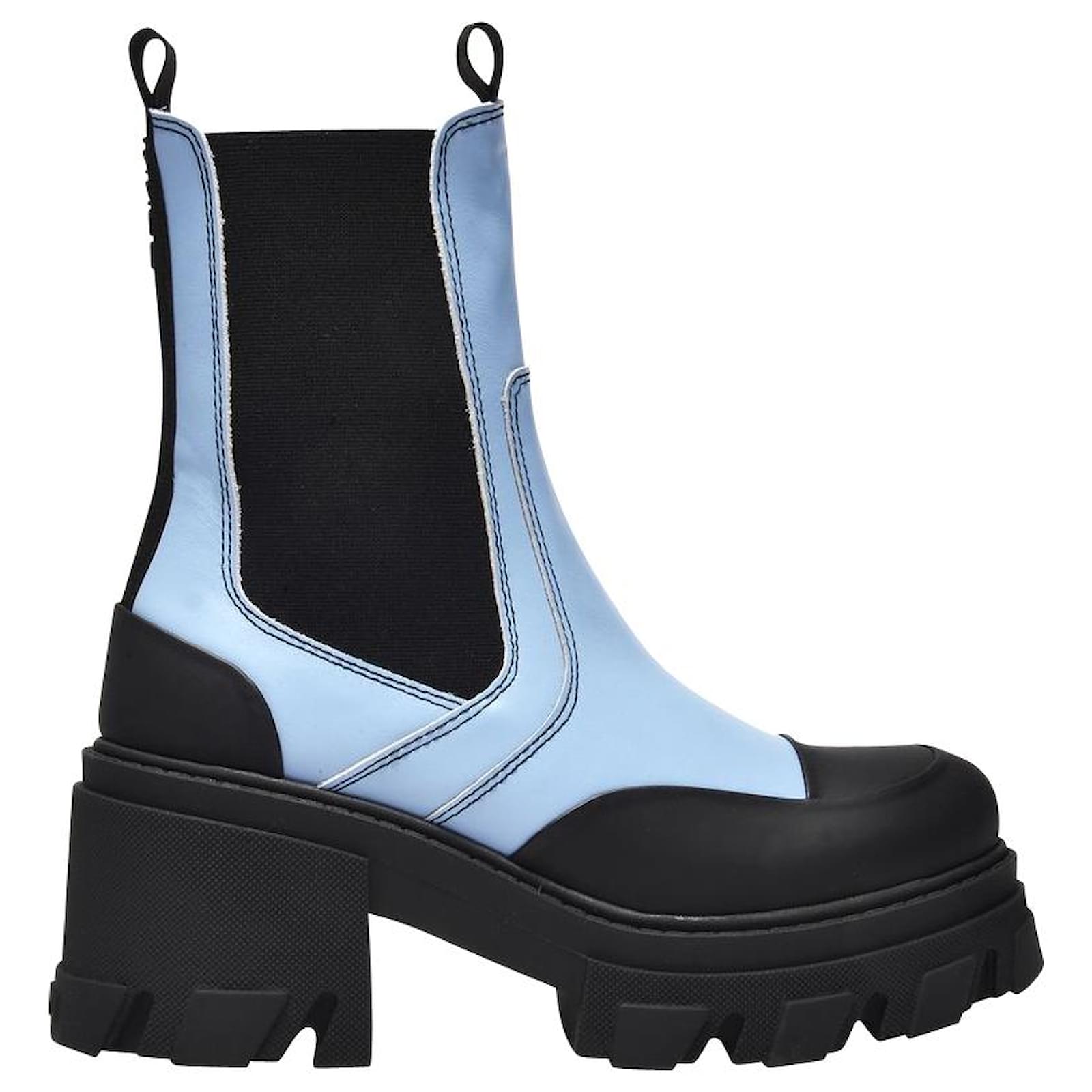 Botín tacón mujer piel - azul marino DEVOTA \u0026 LOMBA DYL18103BOTINCOMBIMA