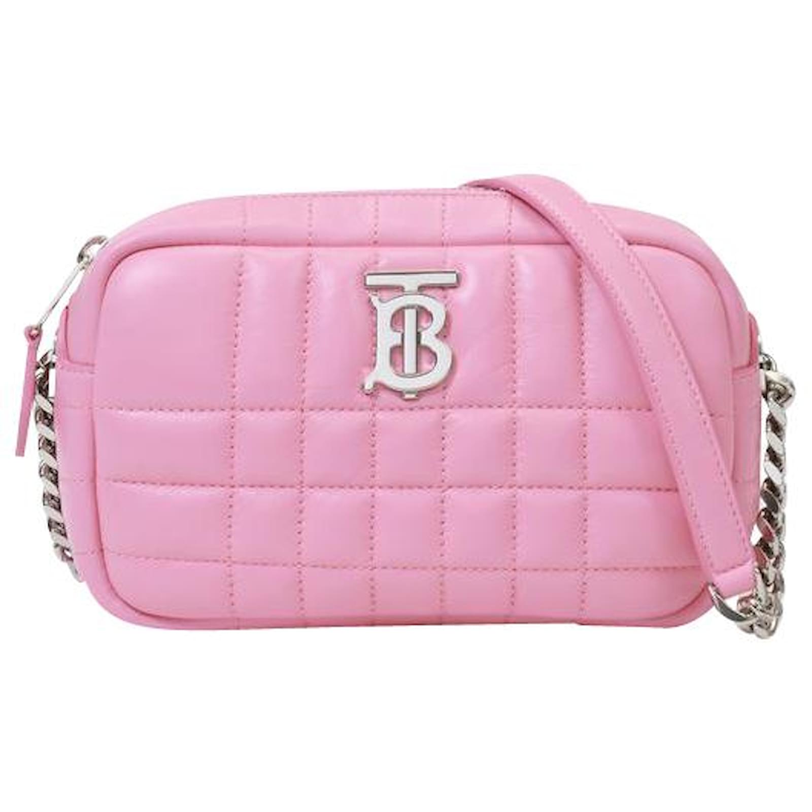 burberry leather camera bolsa