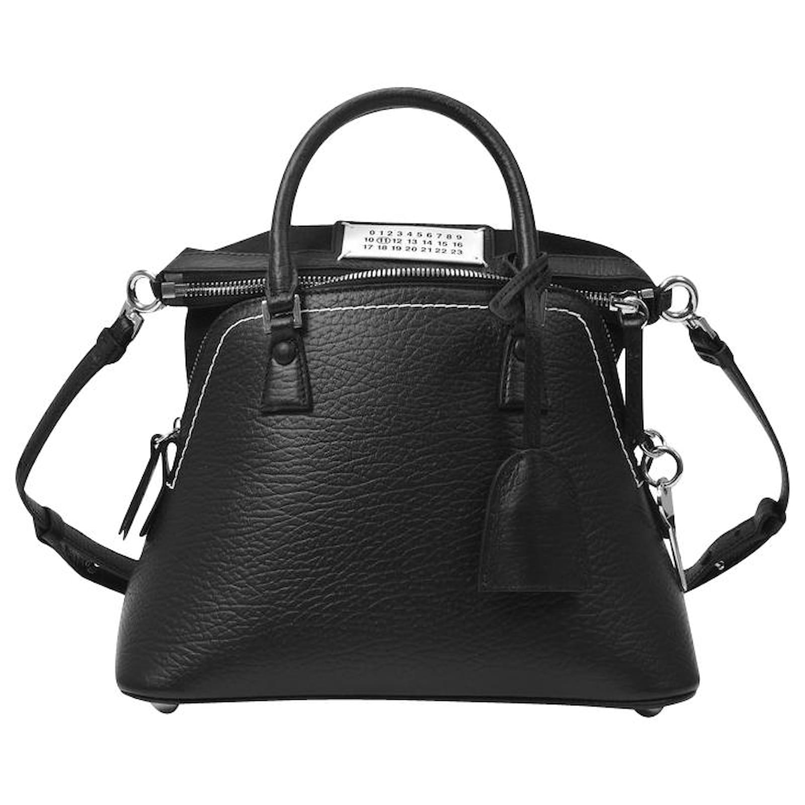 Maison Martin Margiela 5Ac Mini Bag in Black Leather ref.443755
