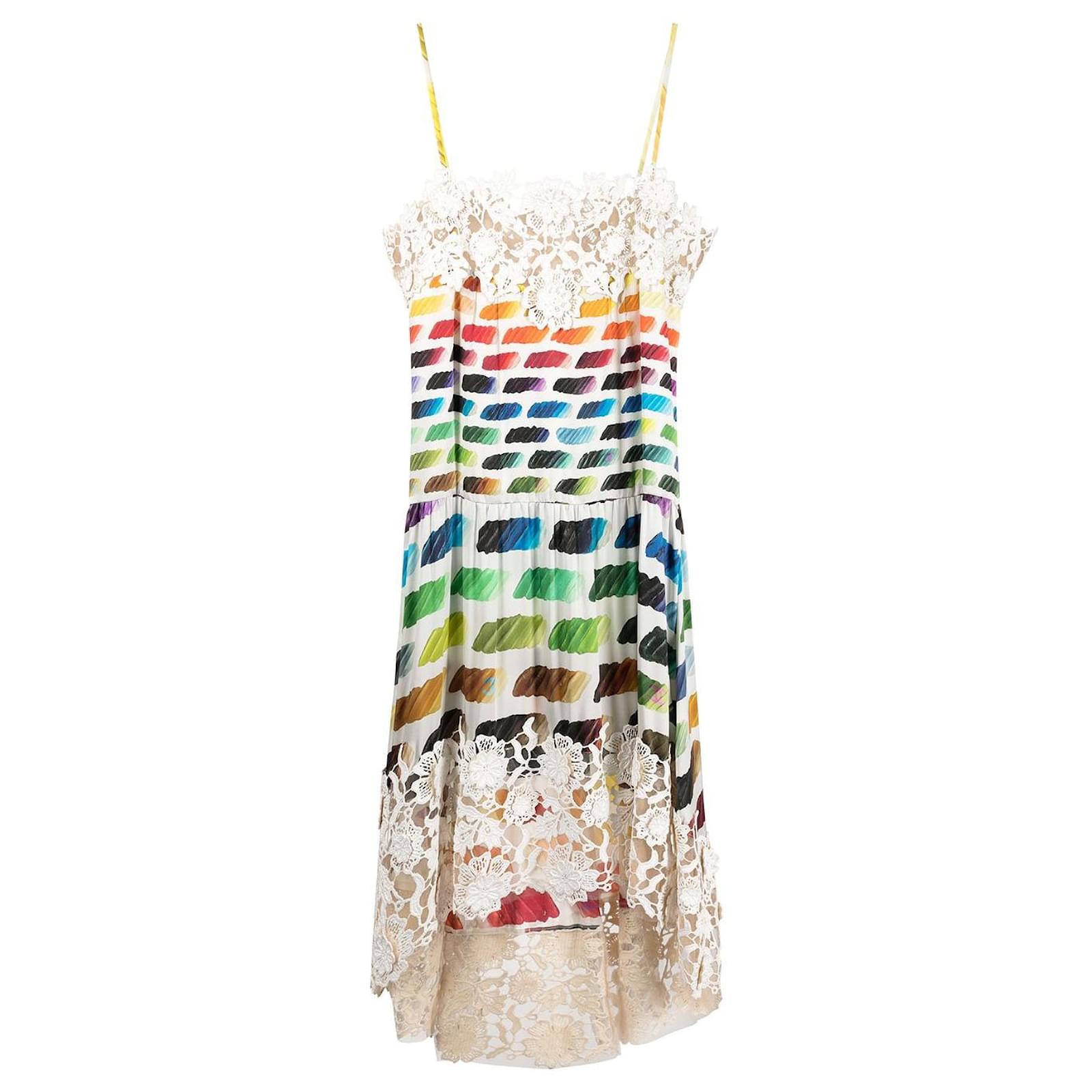 chanel colorful dress