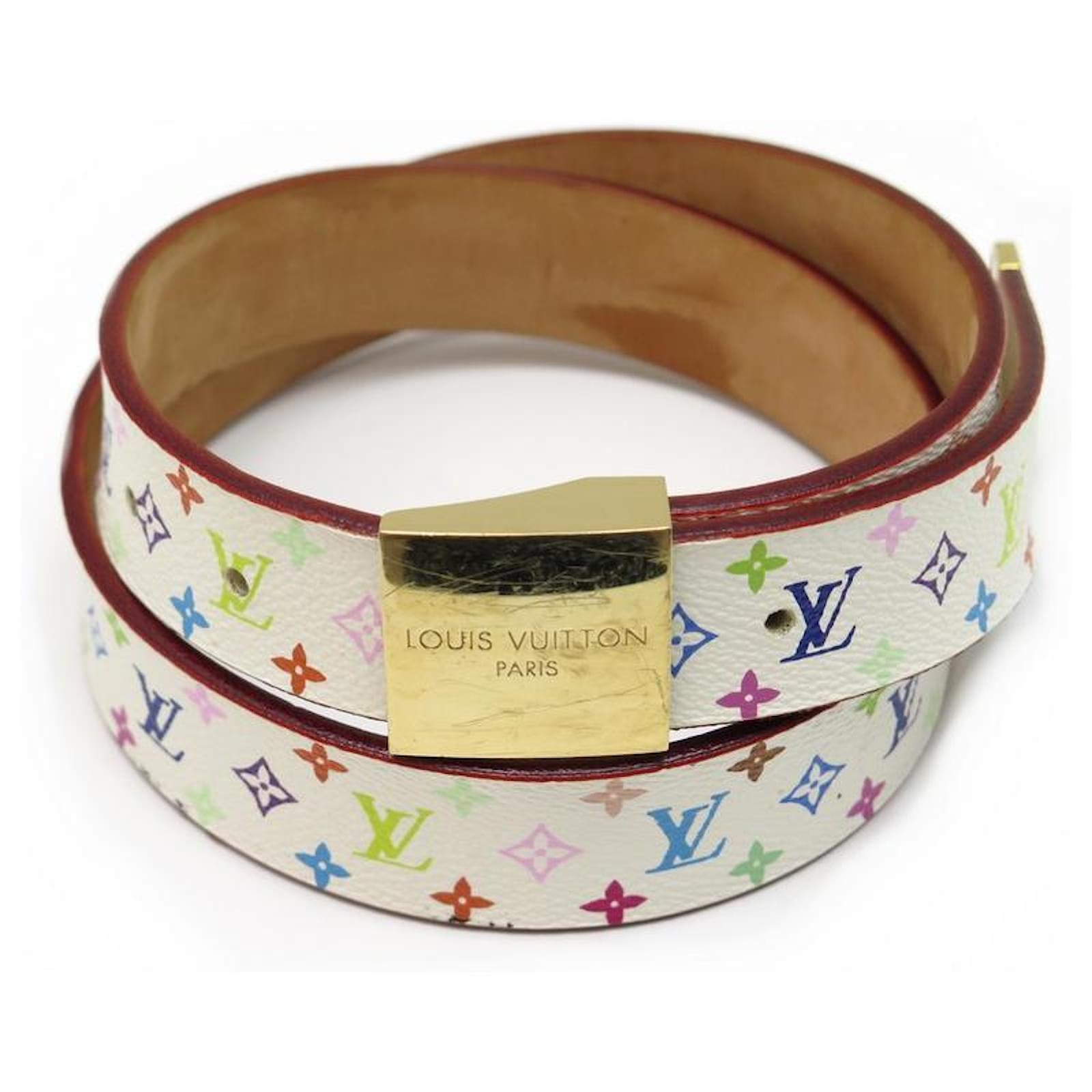 Louis Vuitton, Accessories, Louis Vuitton Murakami Rainbow Monogram Belt