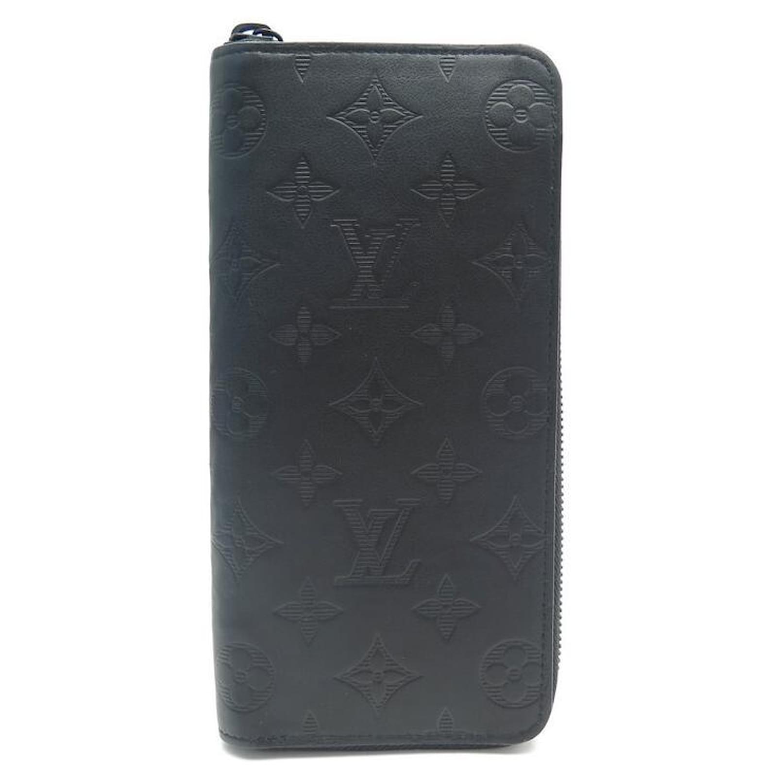 Louis Vuitton Monogram Shadow Zippy Wallet Vertical M62902 Long Men's