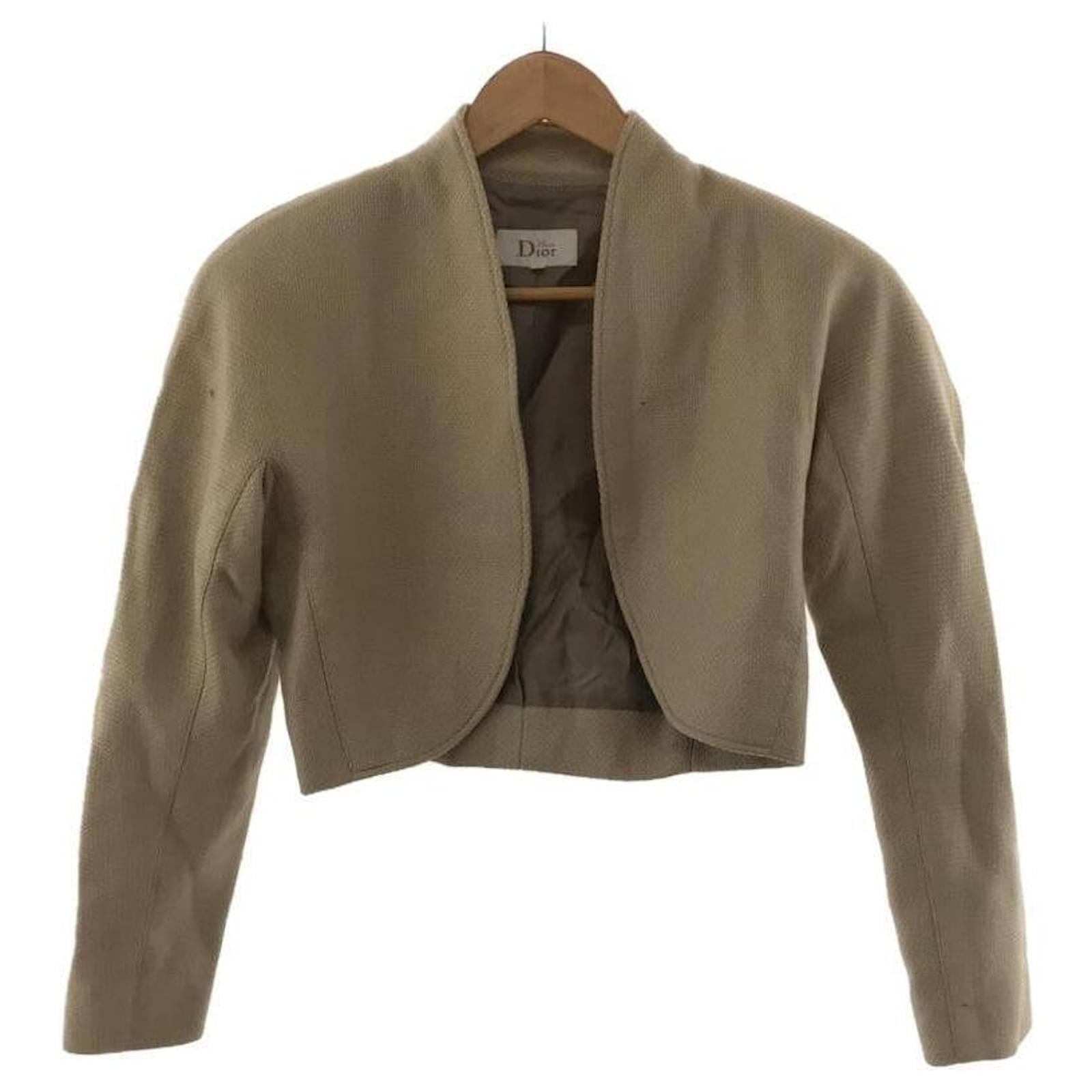 Christian Dior Jackets Beige Wool ref.444864 - Joli Closet