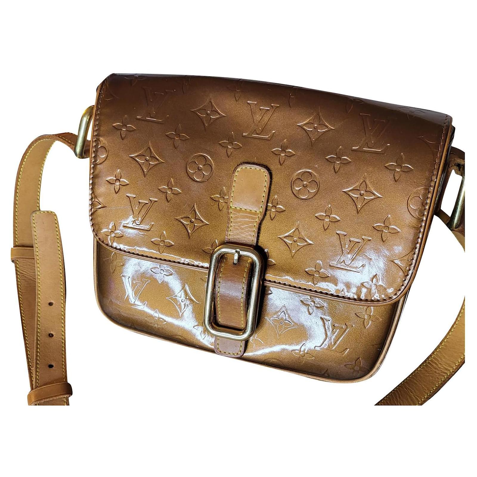 Louis Vuitton Christie 2001 Dark brown Patent leather ref.444994