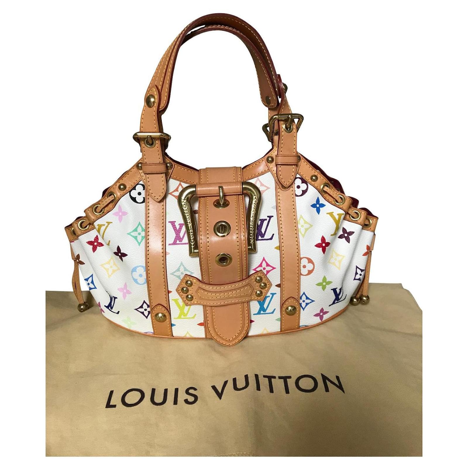 Louis Vuitton Theda White Leather ref.445233 - Joli Closet