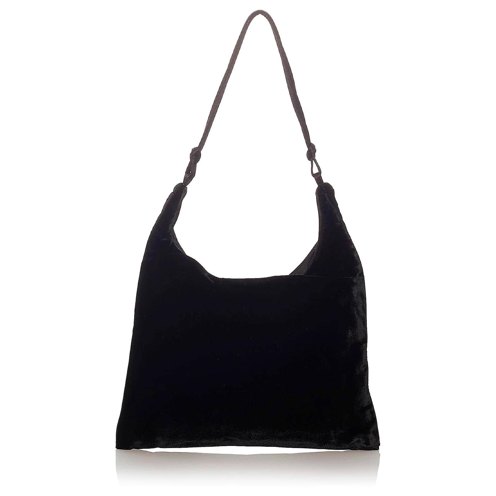 Prada Black Scamosciato Shoulder Bag Suede Leather ref.445411 Joli Closet