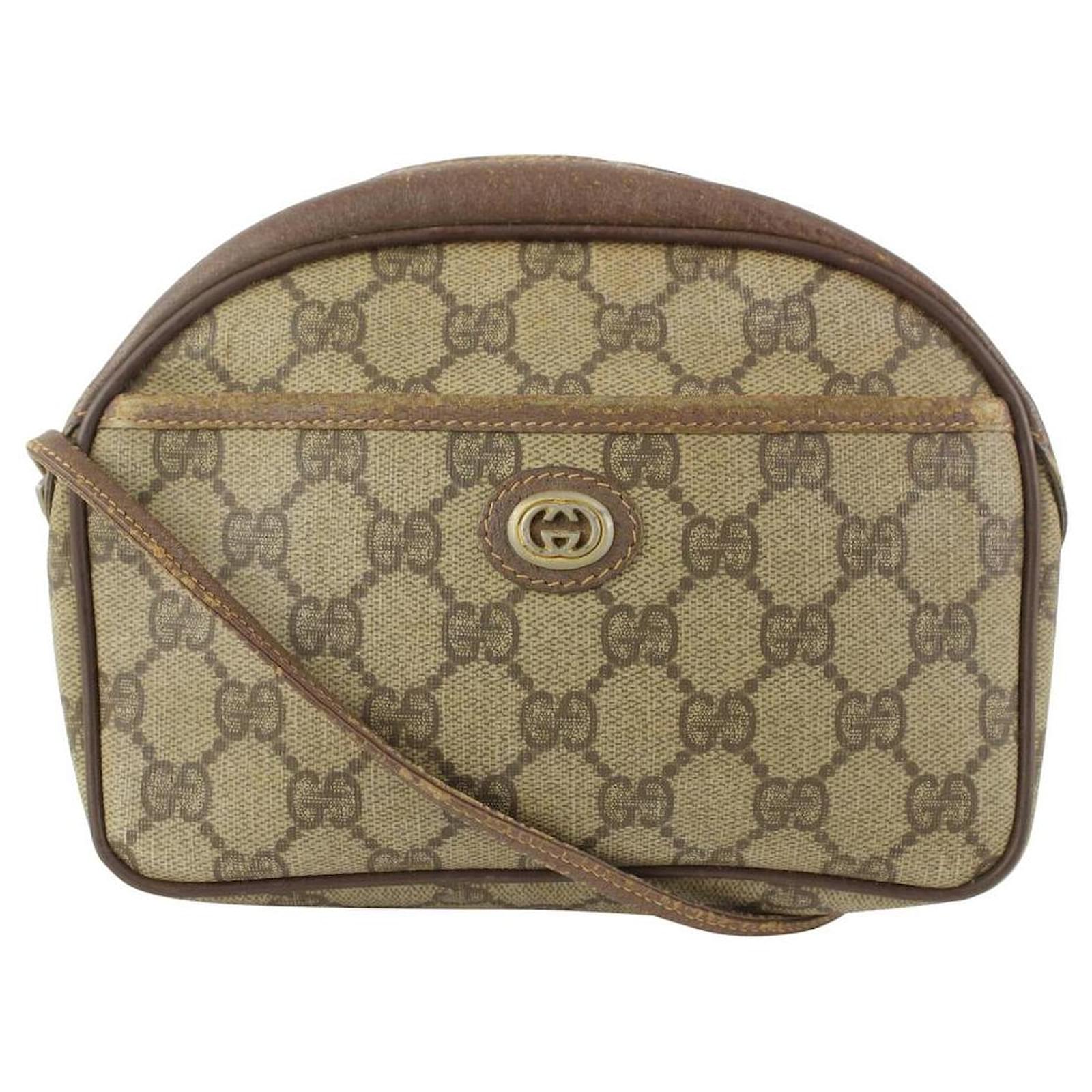 Gucci Brown GG Monogram Small Shoulder Bag