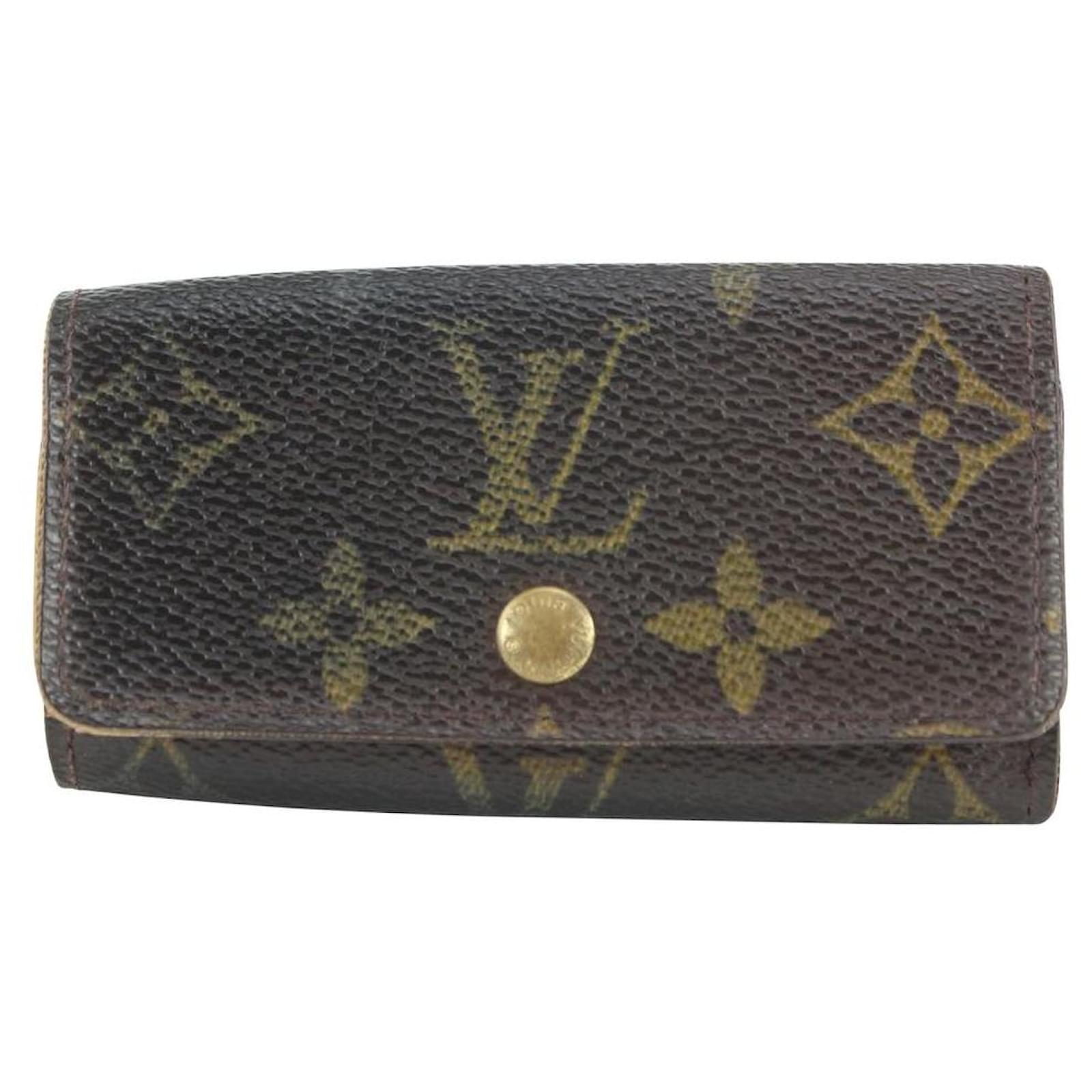 Louis Vuitton Multicles 4 Key Holder Canvas Wallet