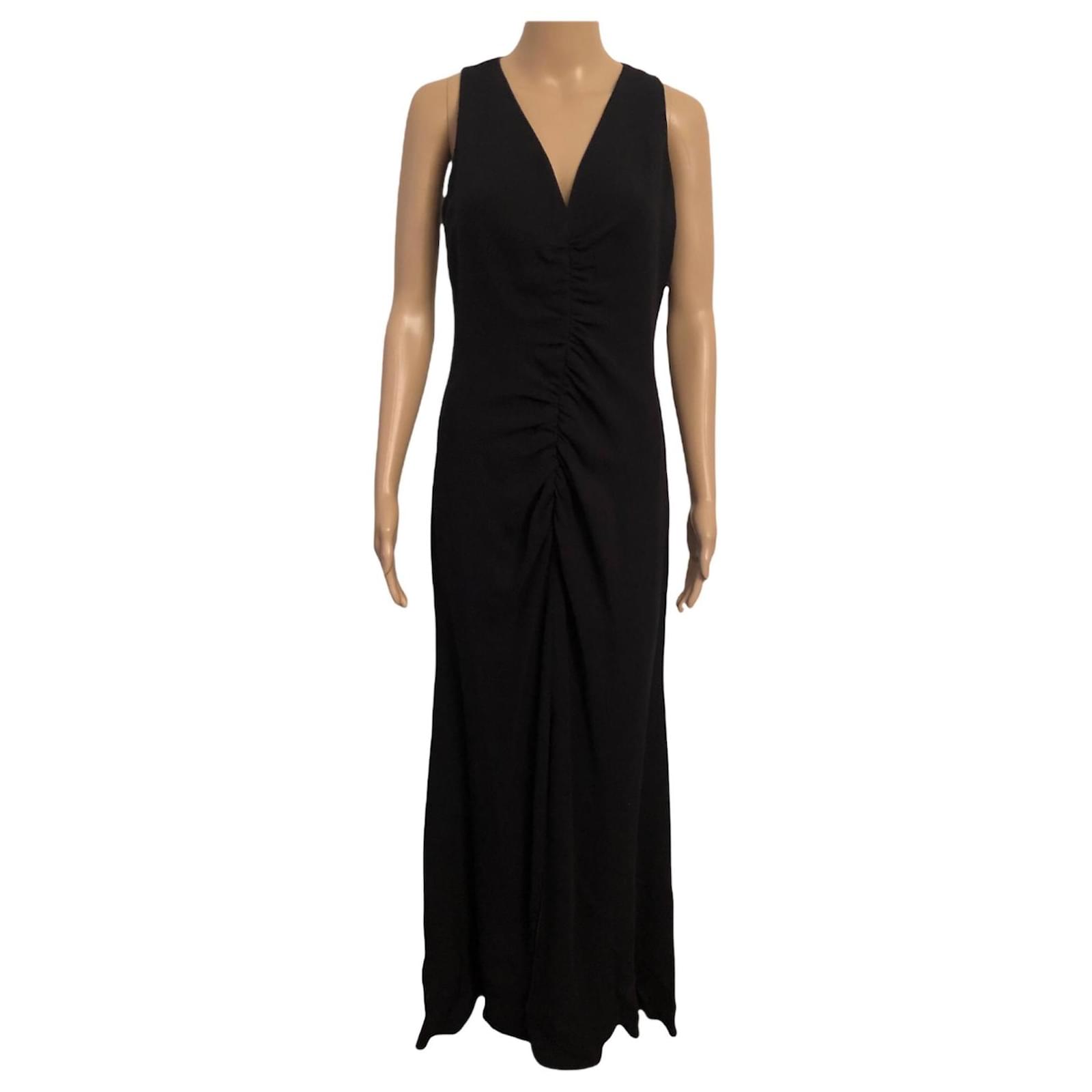 Valentino Black Dress Silk ref.446476 - Joli Closet