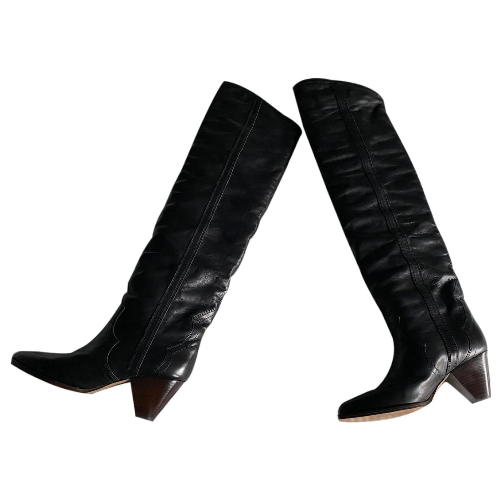 Remko over the knee boots Isabel Marant Leather - Joli Closet