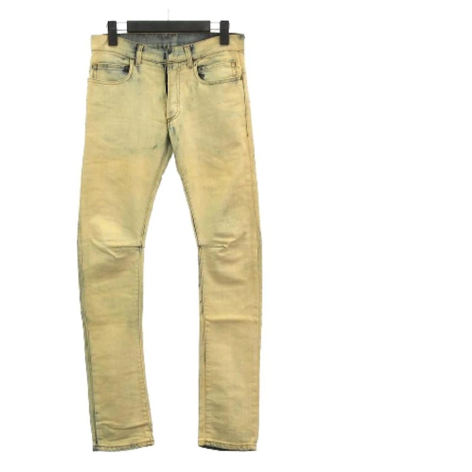 Balmain denim pants Skinny T570 b701 Beige Domestic regular IBO15 Cotton ref.447138 - Joli Closet