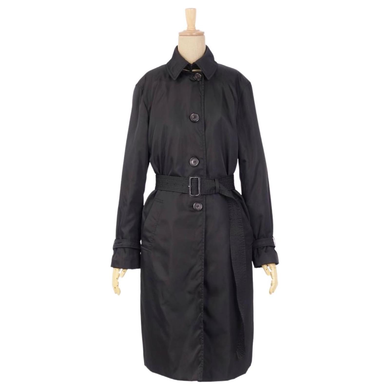 USED] Prada Coat 2way Balmacaan Coat Batting Women's Nylon Outer