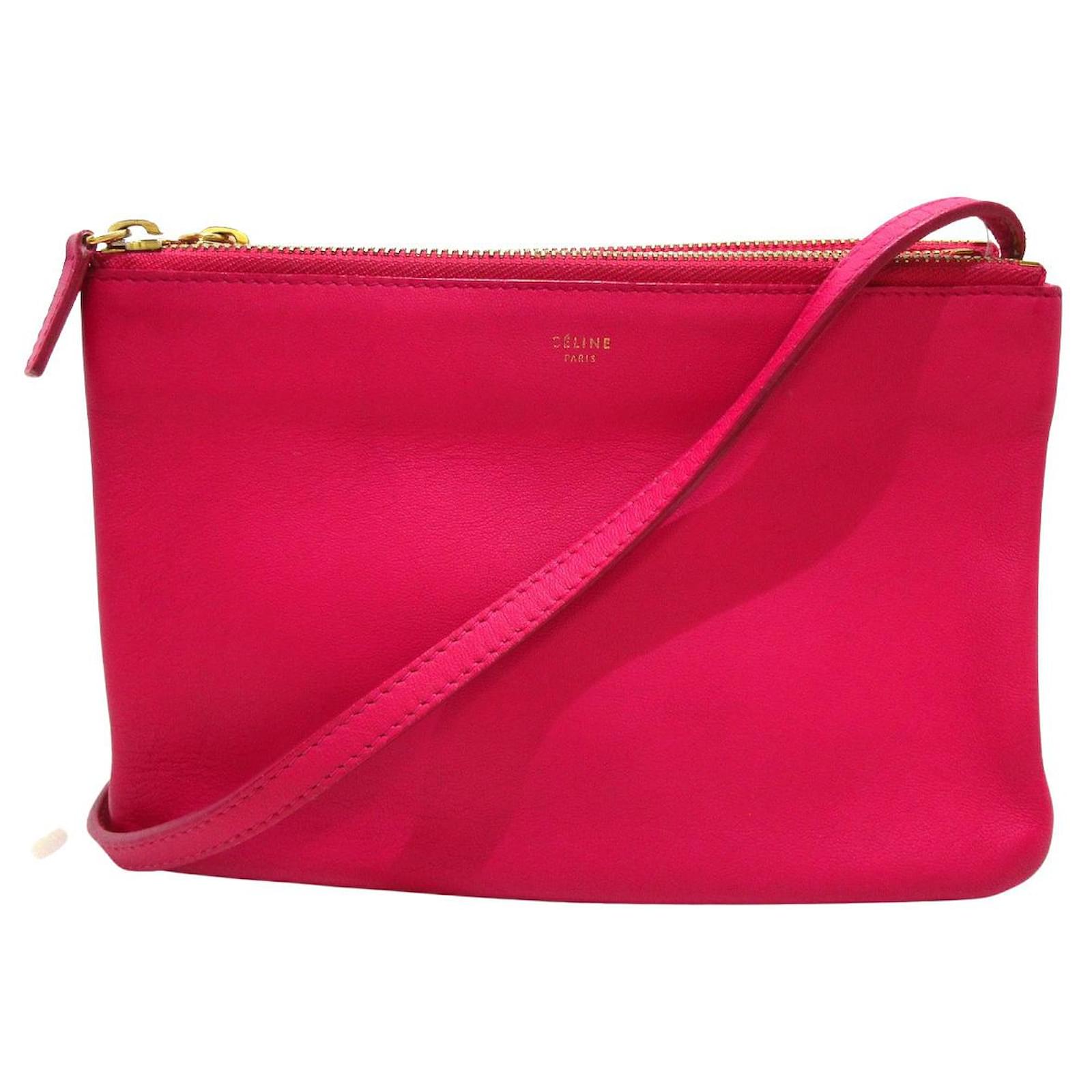 Céline Trio Pink Leather ref.447215 - Joli Closet