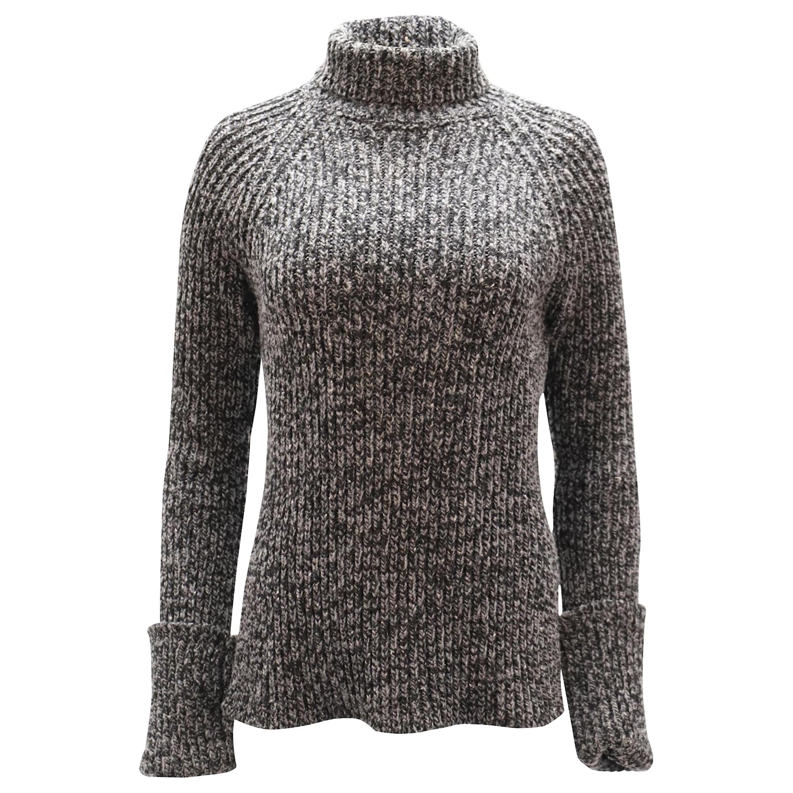 Joseph Ribbed Turtleneck Sweater in Grey Wool ref.447850 - Joli Closet