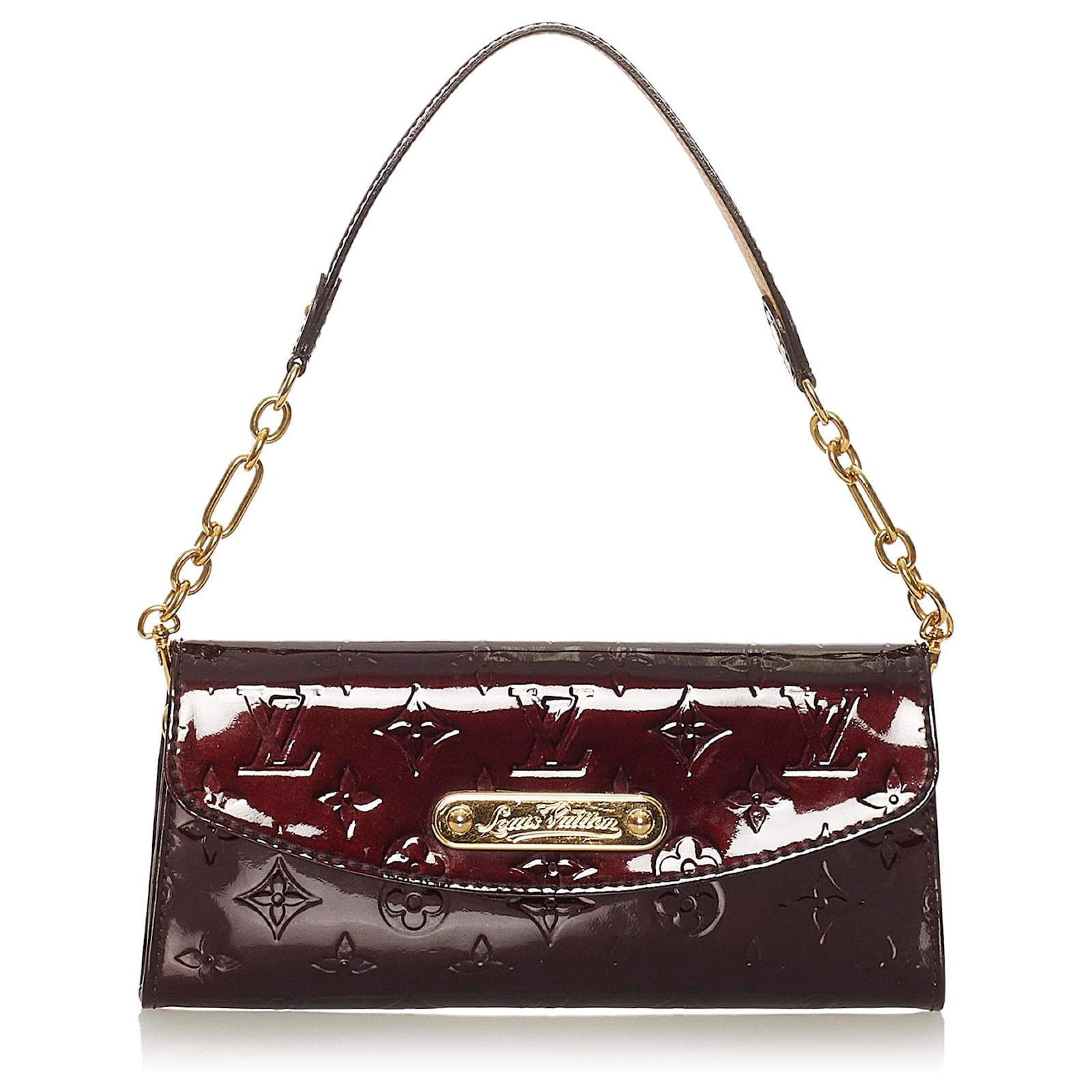 Louis Vuitton Monogram Vernis Sunset Boulevard Red Leather Patent leather  ref.962229 - Joli Closet