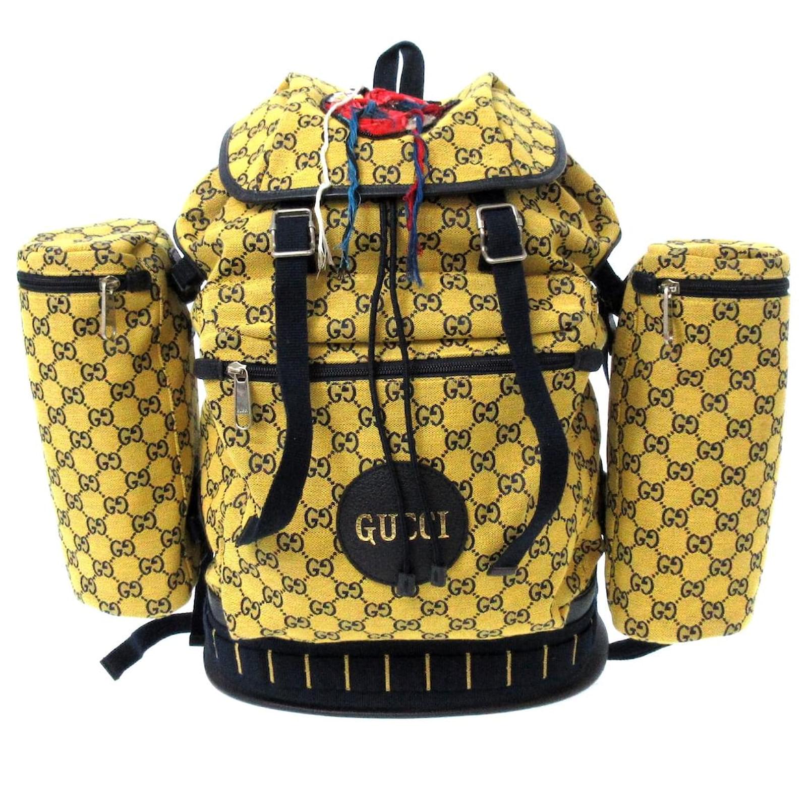 Yellow on sale gucci backpack