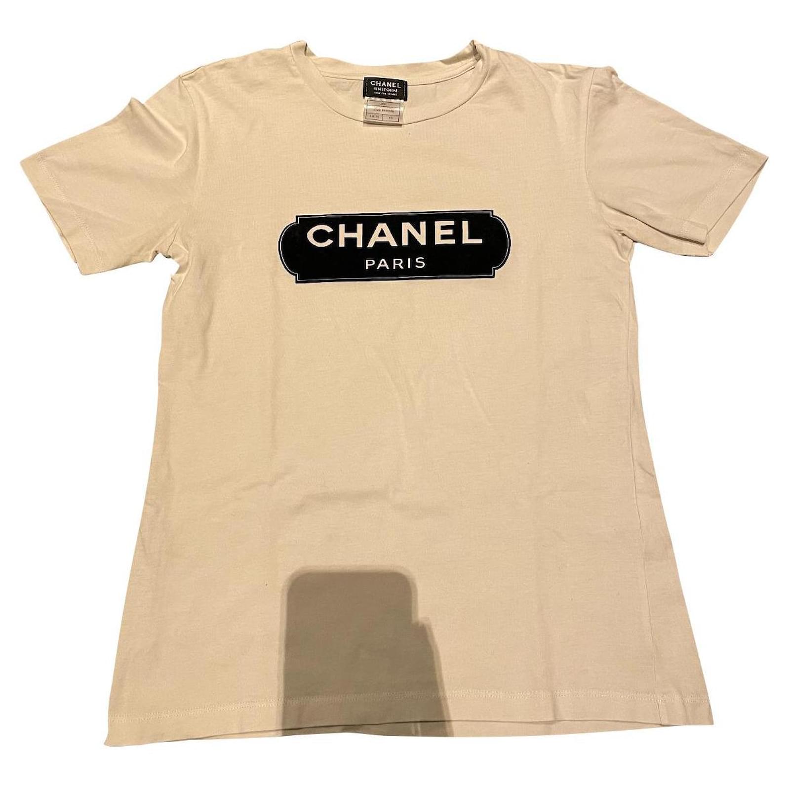 Chanel t-shirt Black White Cotton ref.448792 - Joli Closet