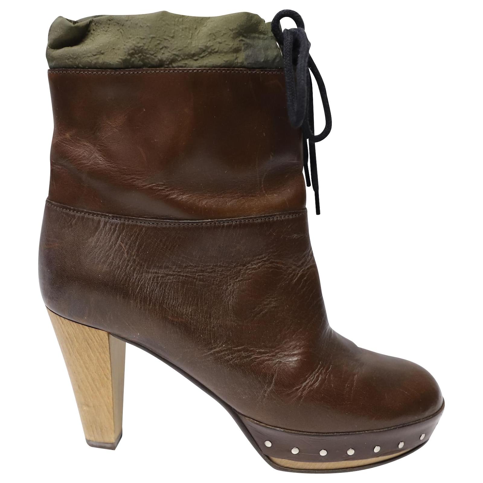 marni leather ankle boots
