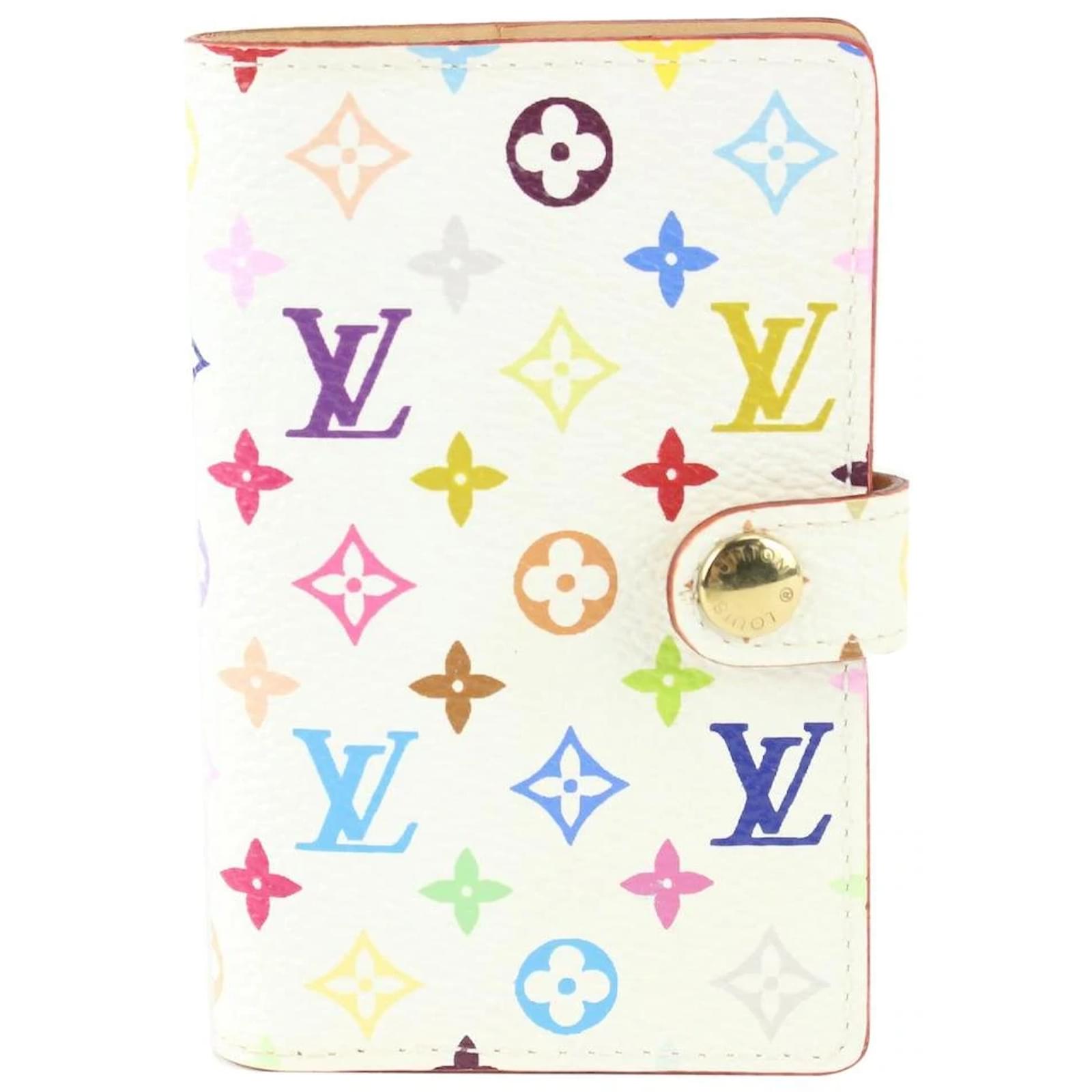 Louis Vuitton White Multicolor Monogram Card Holder Wallet For
