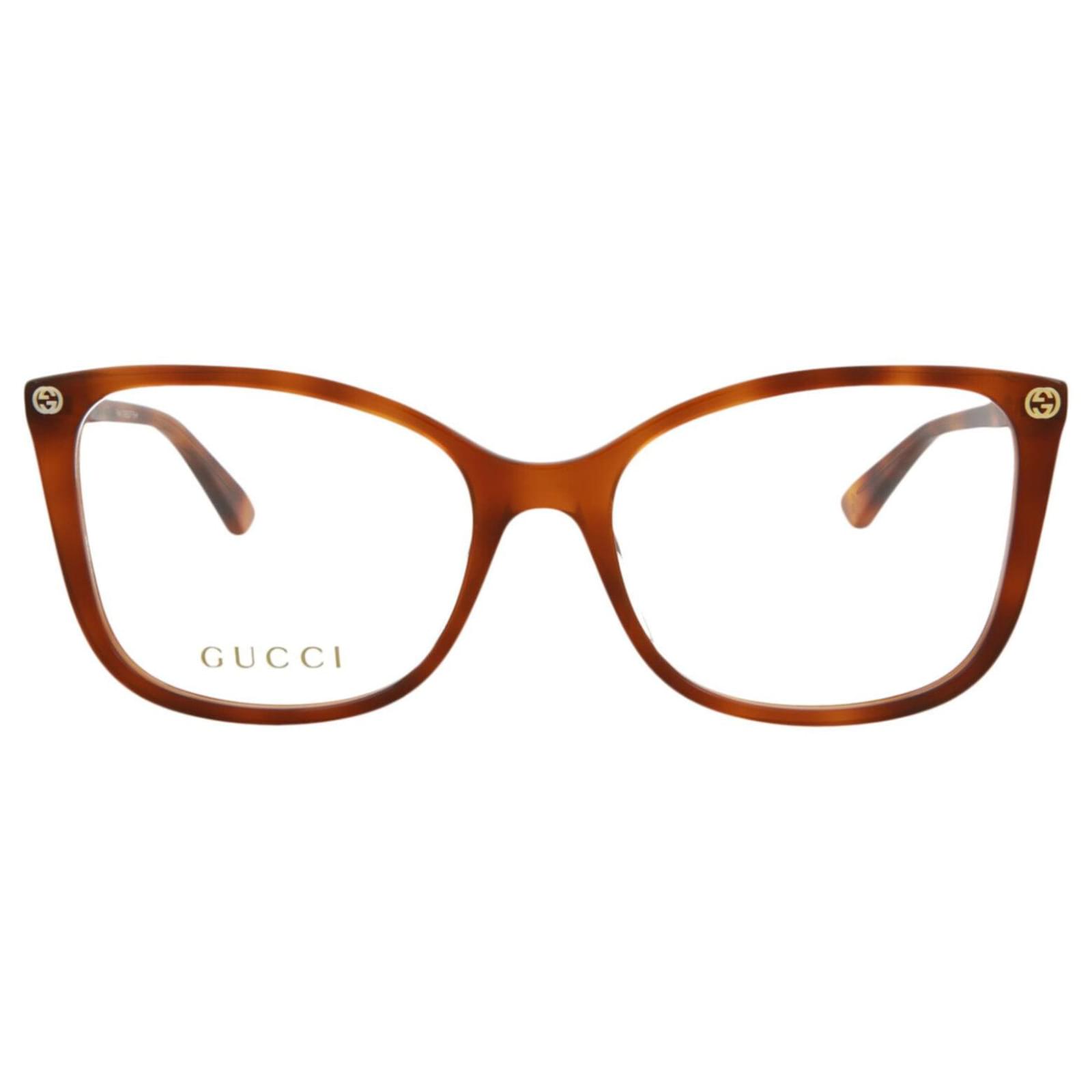 gucci 53mm brow bridge optical frames