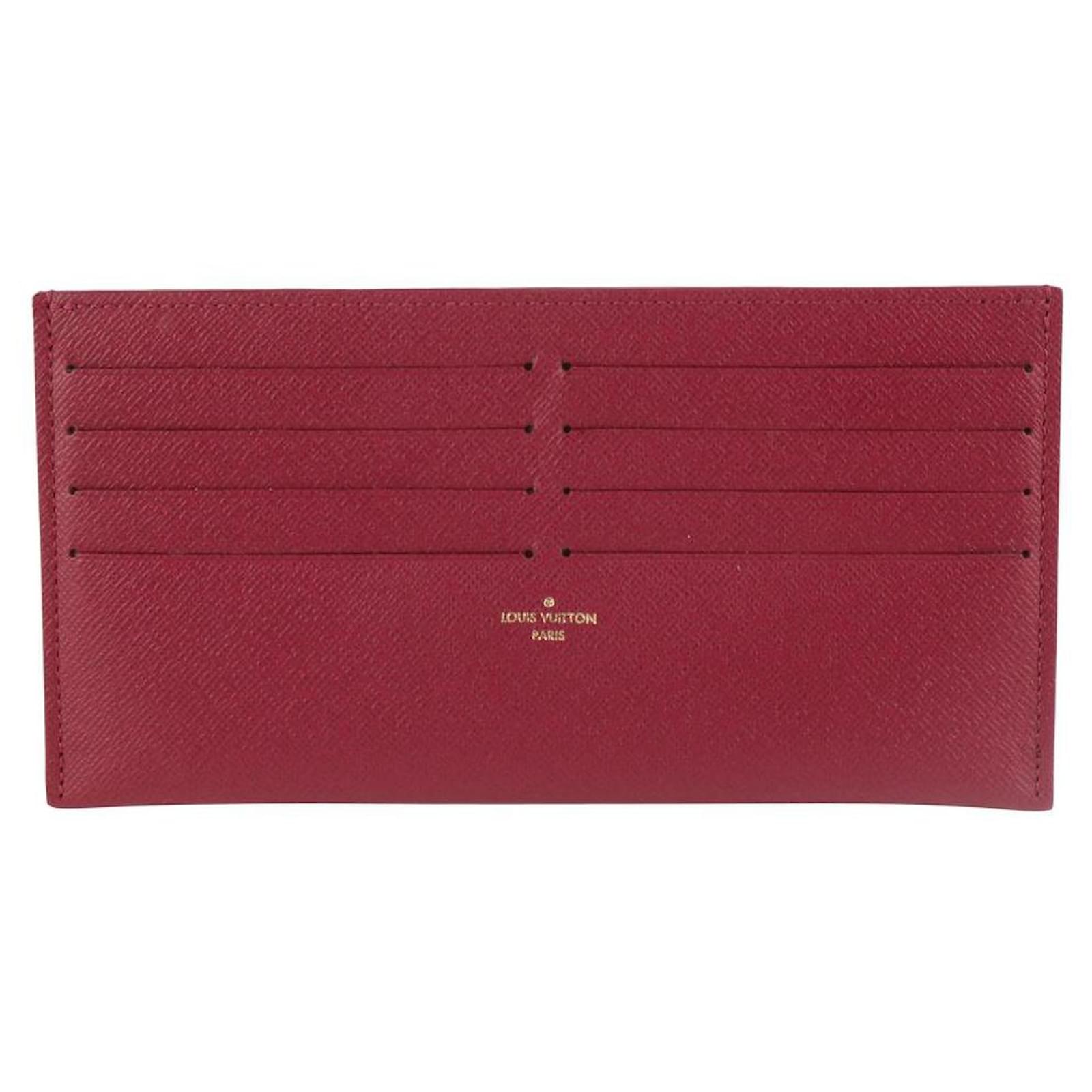 Louis Vuitton Fuchsia Leather Card Holder Felicie Insert ref