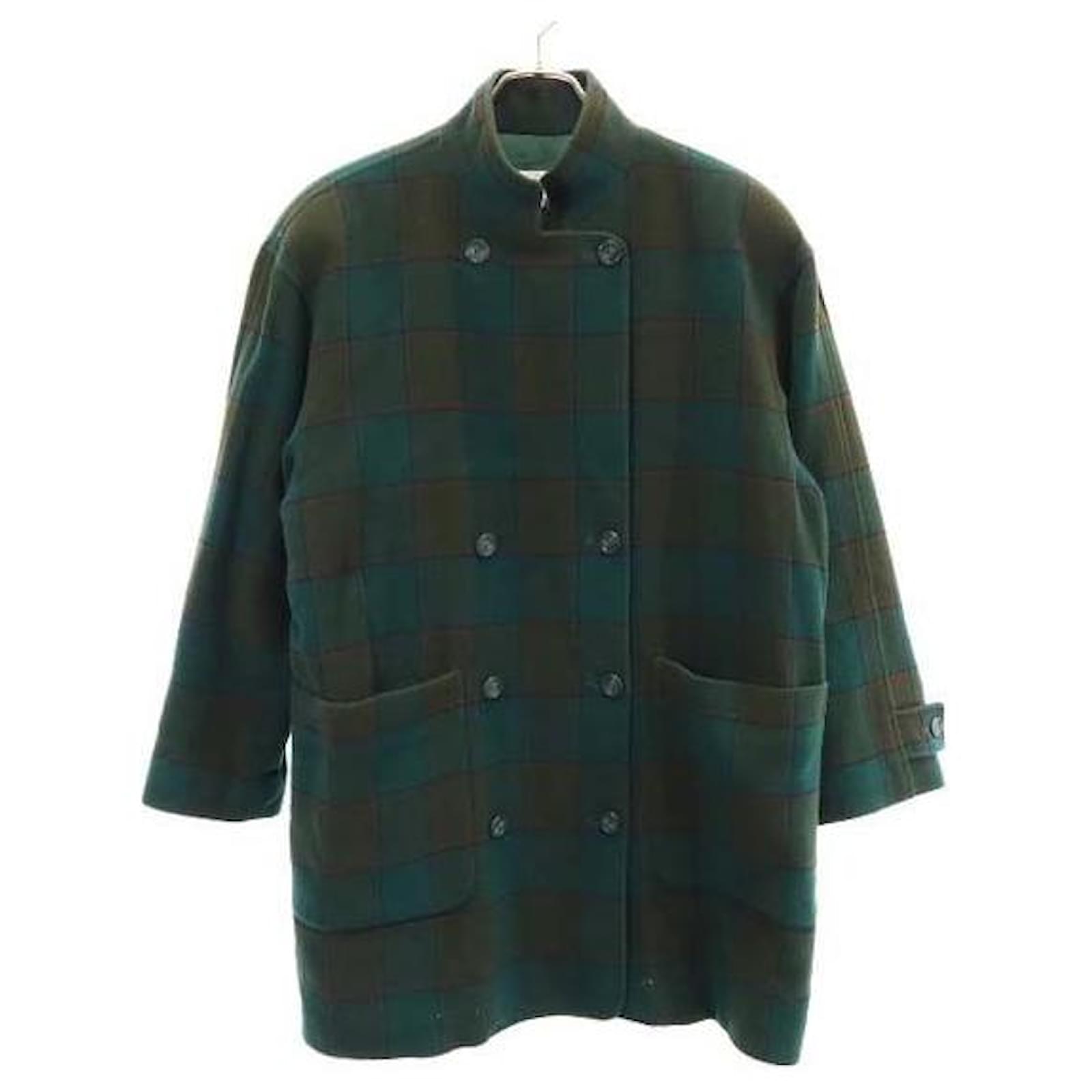 Christian Dior Coats, Outerwear Green Polyester ref.449771 - Joli Closet