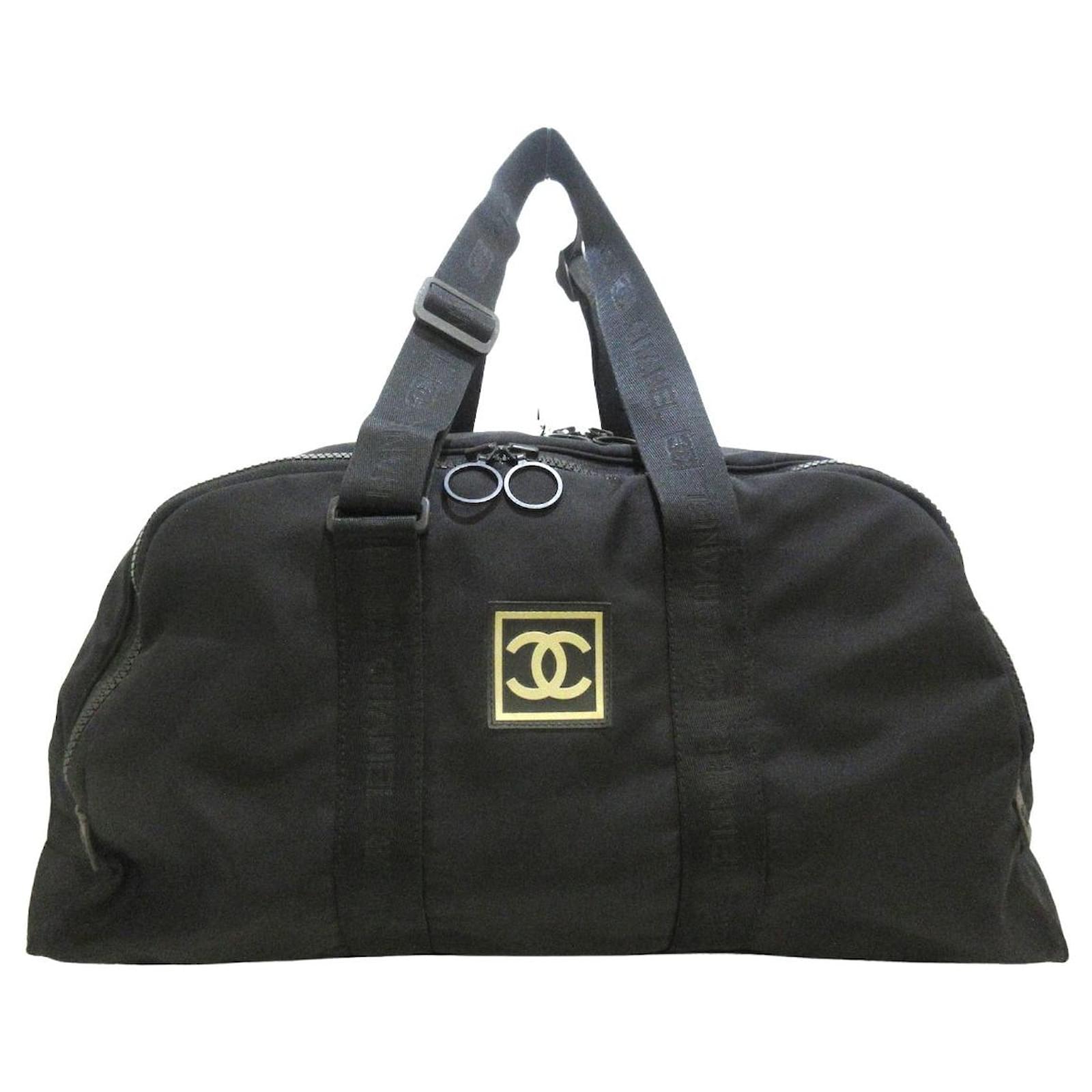 Chanel Travel bag Black Synthetic ref.449862 Joli Closet