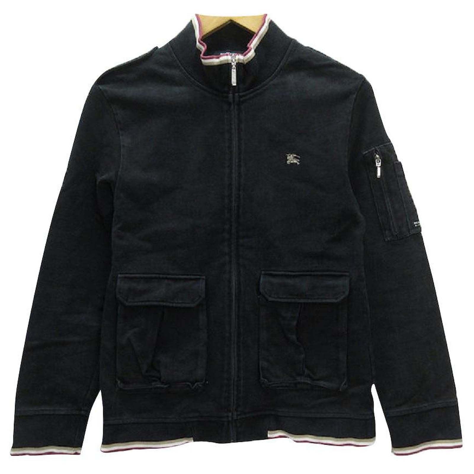 Used] BURBERRY BLACK Zip-up sweat jacket □ [2] MENS / Cotton ref.450702 - Joli Closet