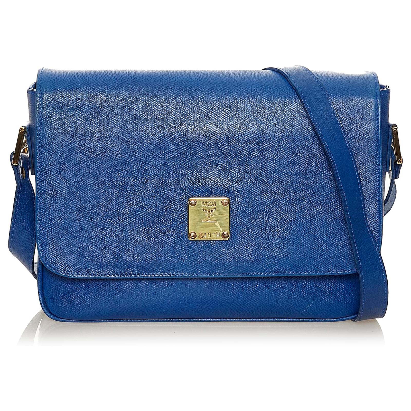 Mcm blue outlet crossbody